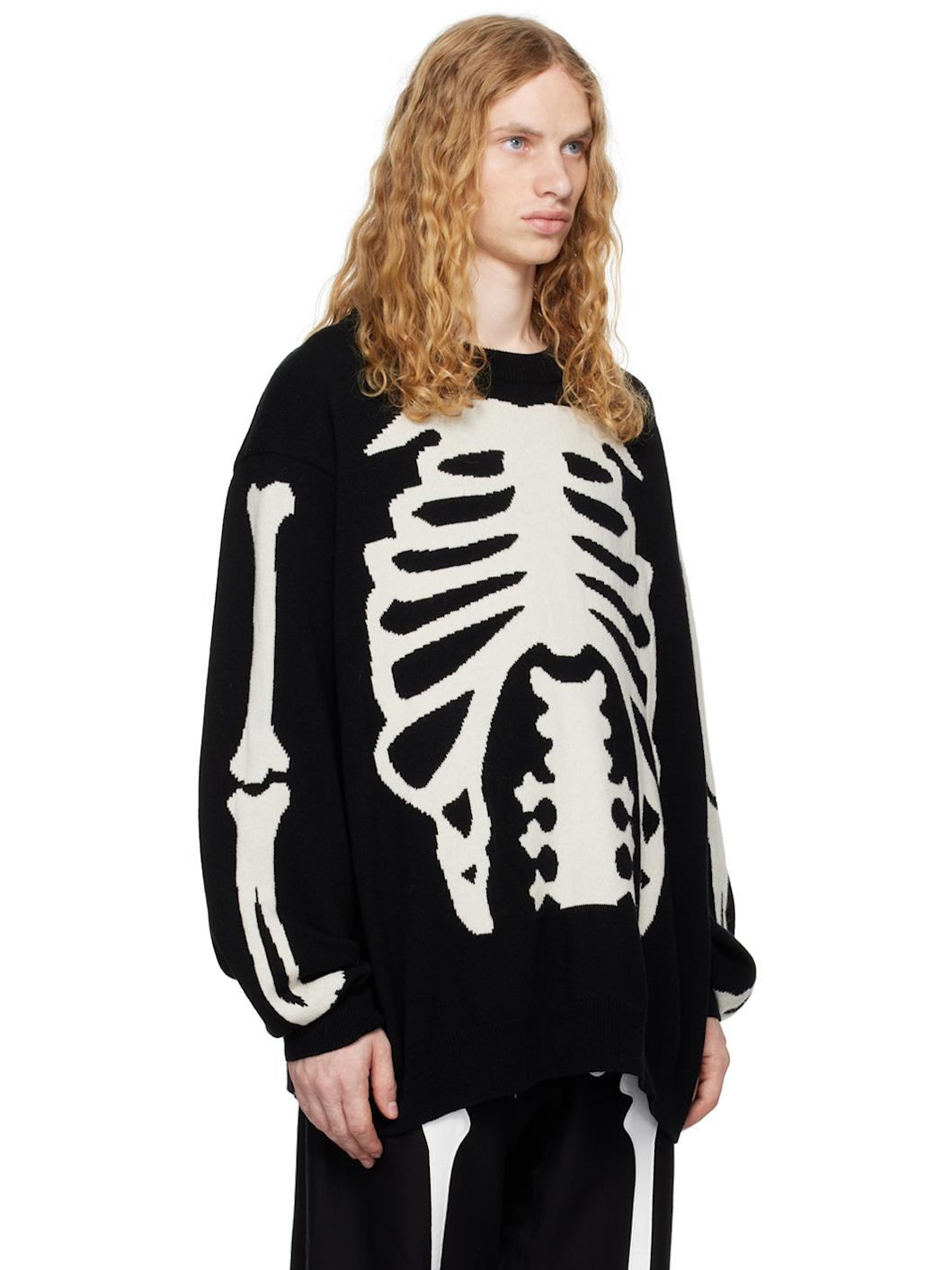 Black Crew Neck Sweater - 2