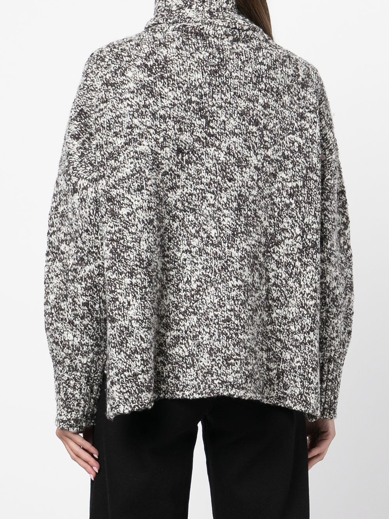 bouclé wool turtleneck jumper 4