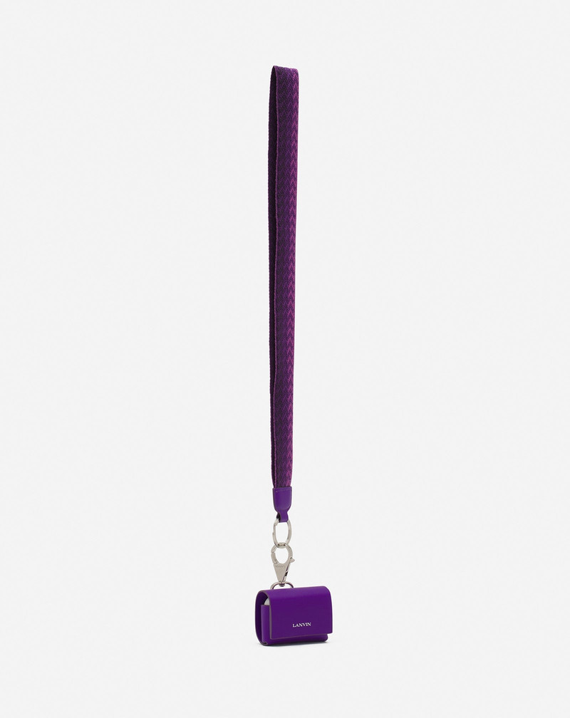Lanvin LANVIN SIGNATURE LEATHER CASE FOR AIRPODS PRO outlook