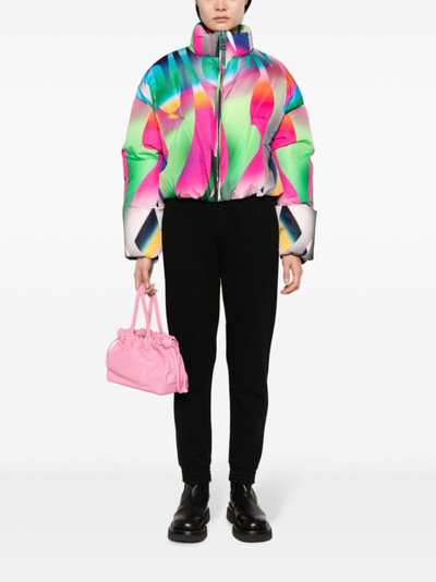 Khrisjoy graphic-print padded cropped jacket outlook