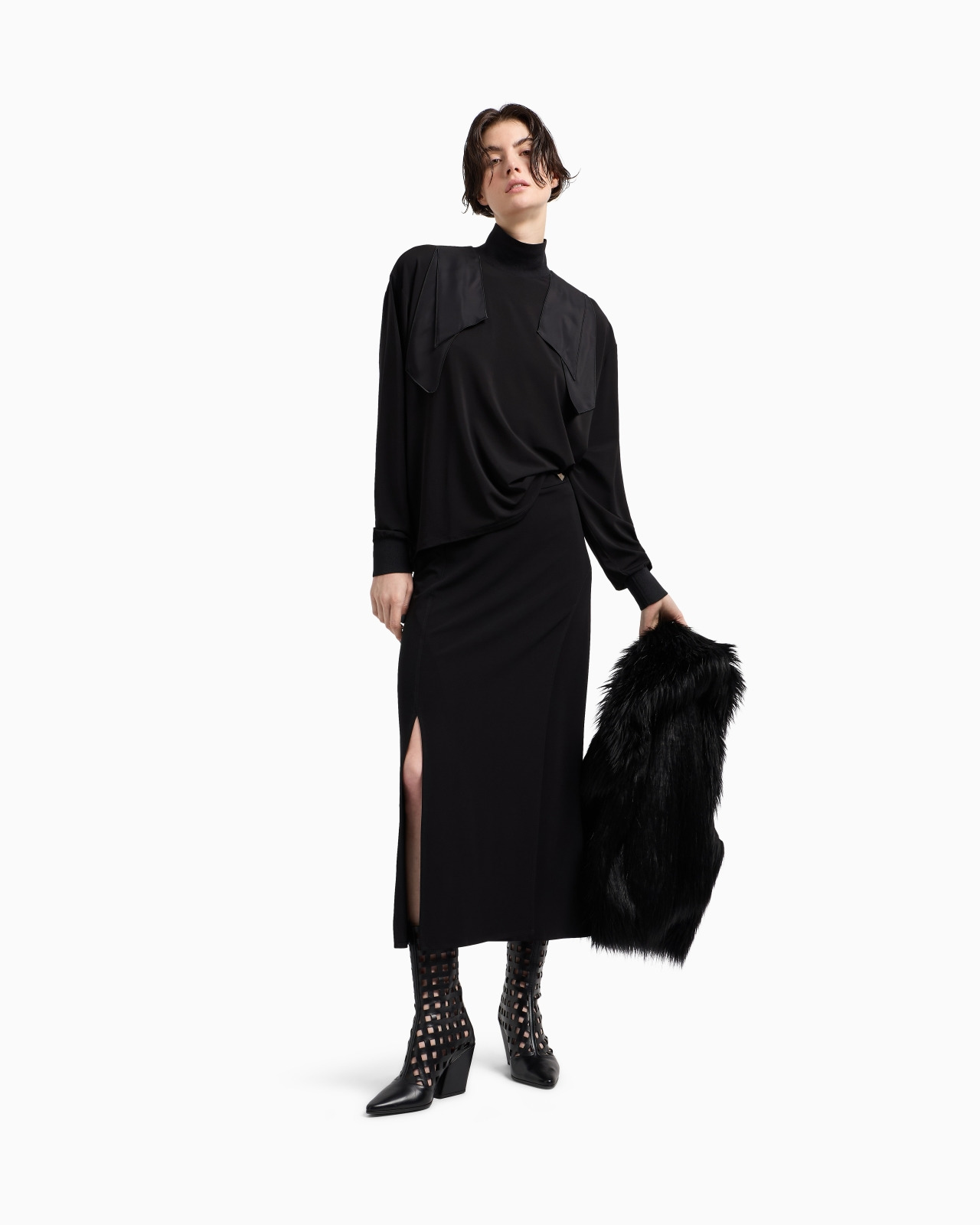 ASV POLYGON CAPSULE COLLECTION VISCOSE CRÊPE INTERLOCK SKIRT - 2