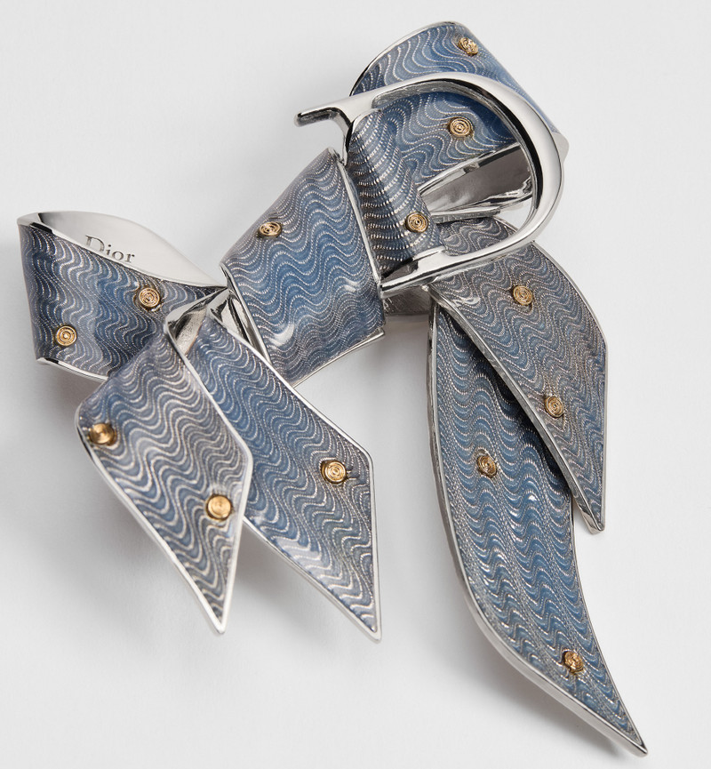 Dior Guilloché Brooch 3