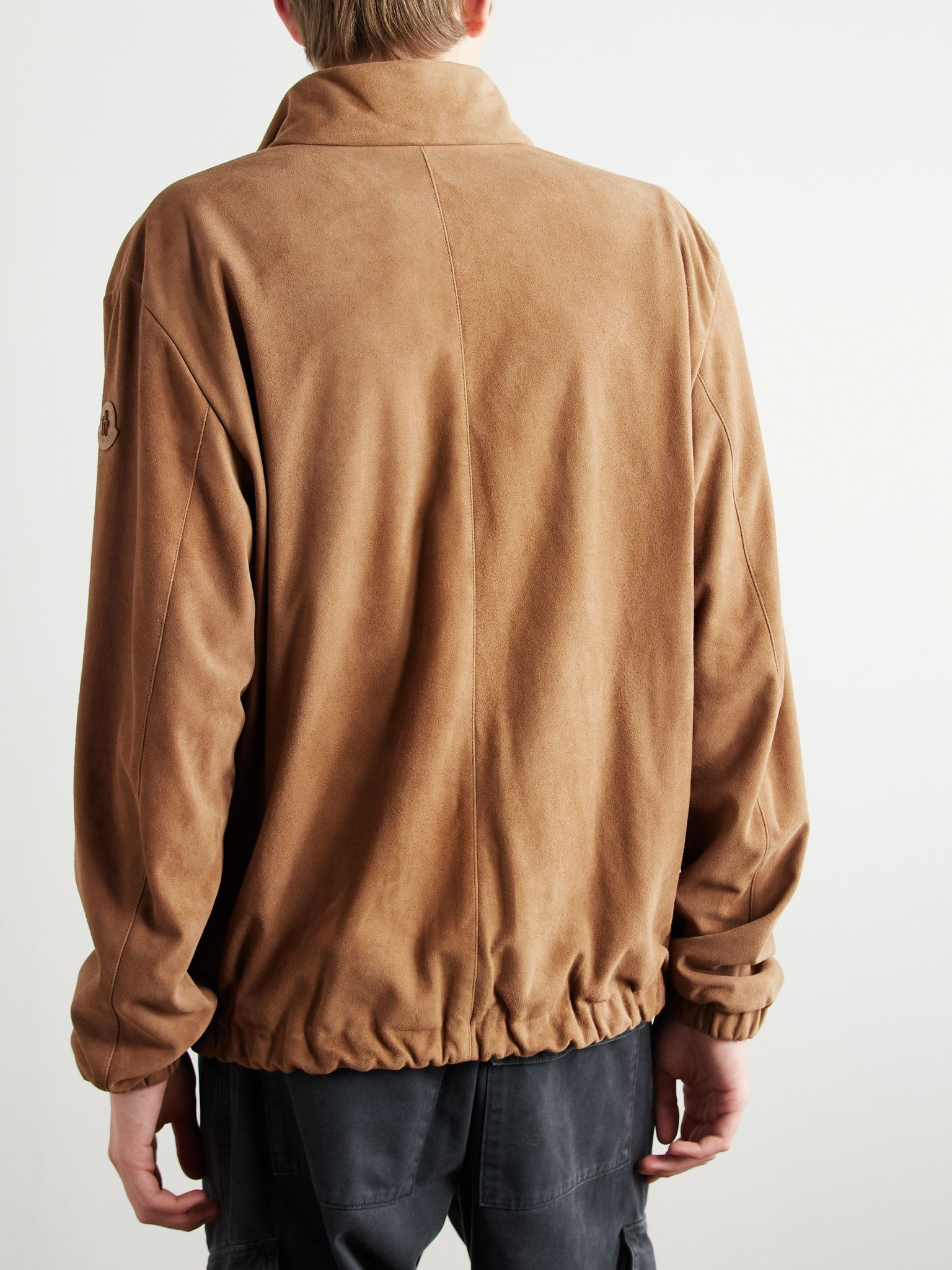Turbat Logo-Appliquéd Reversible Suede and AirSoft Shell Jacket Camel - 4