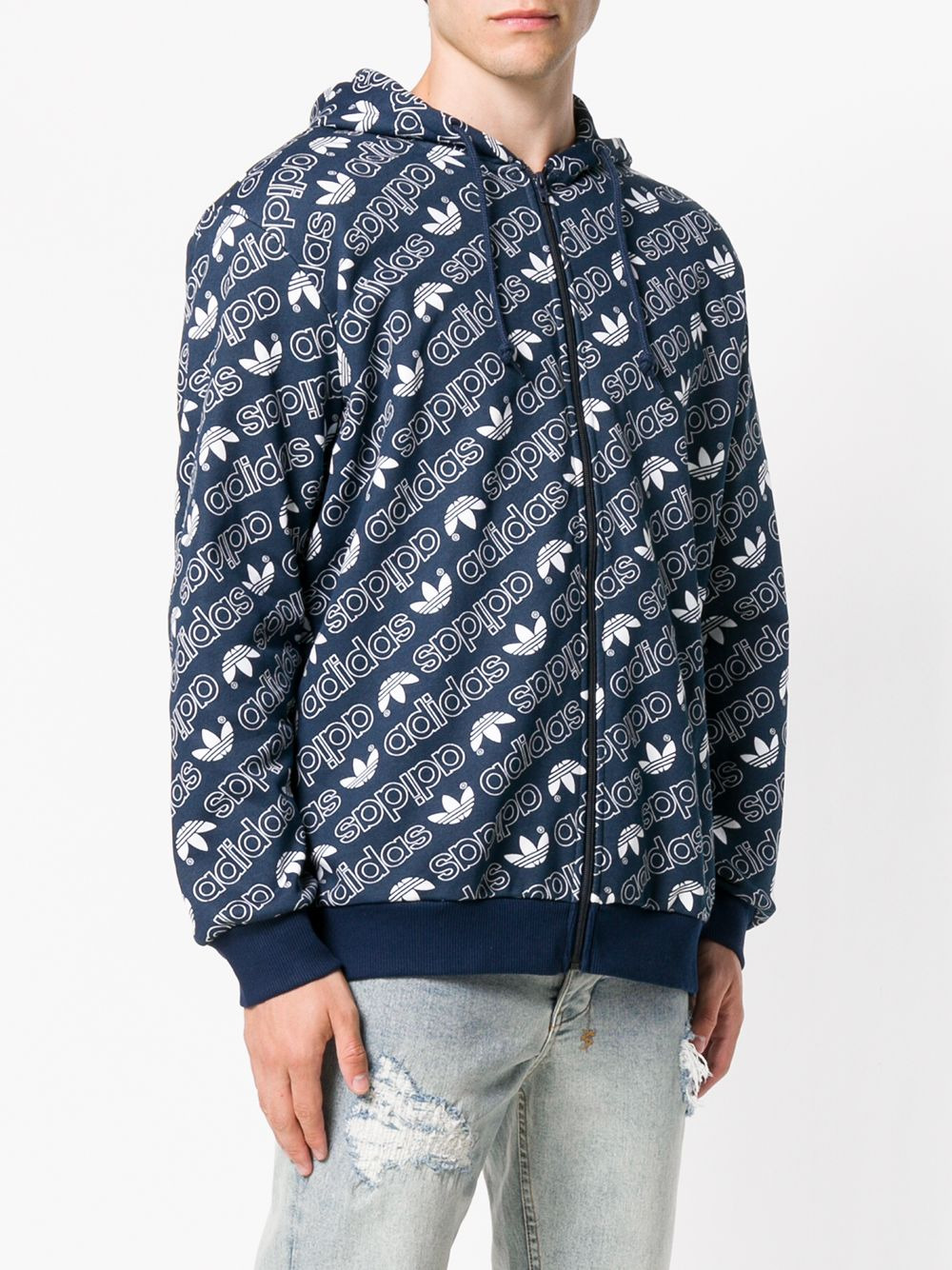 zip front hoodie - 3