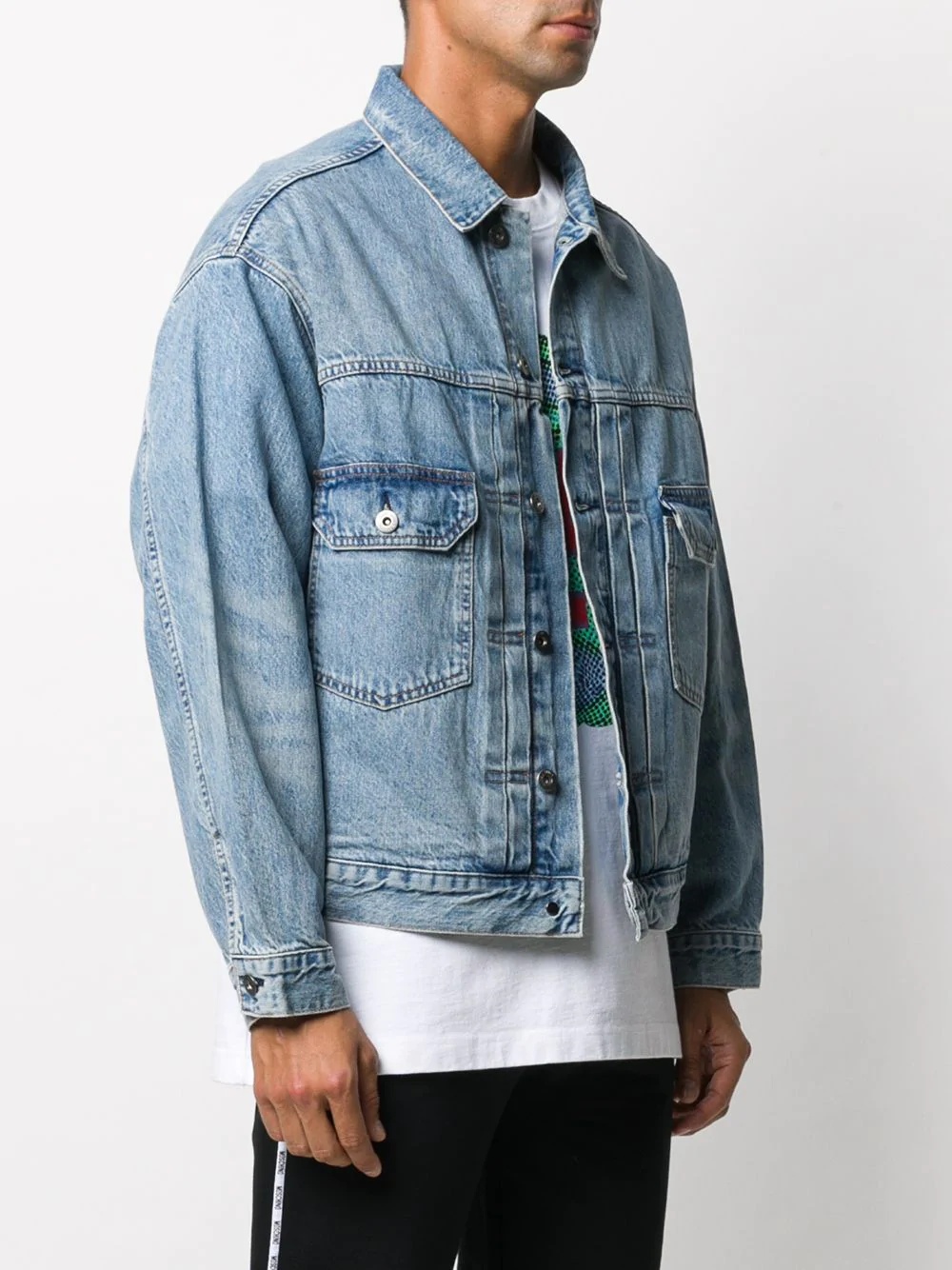 short denim jacket - 3