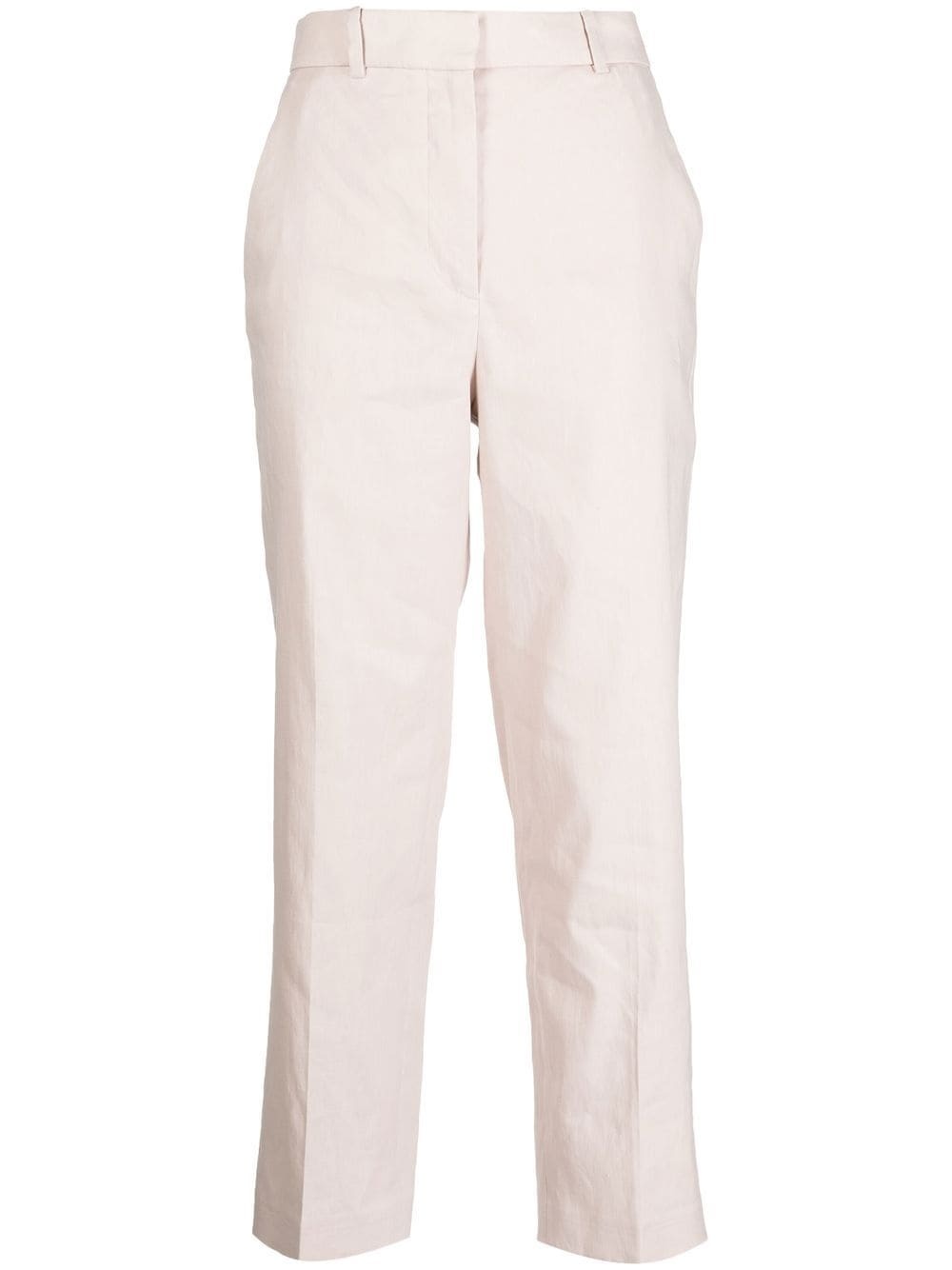 high waist cropped trousers - 1