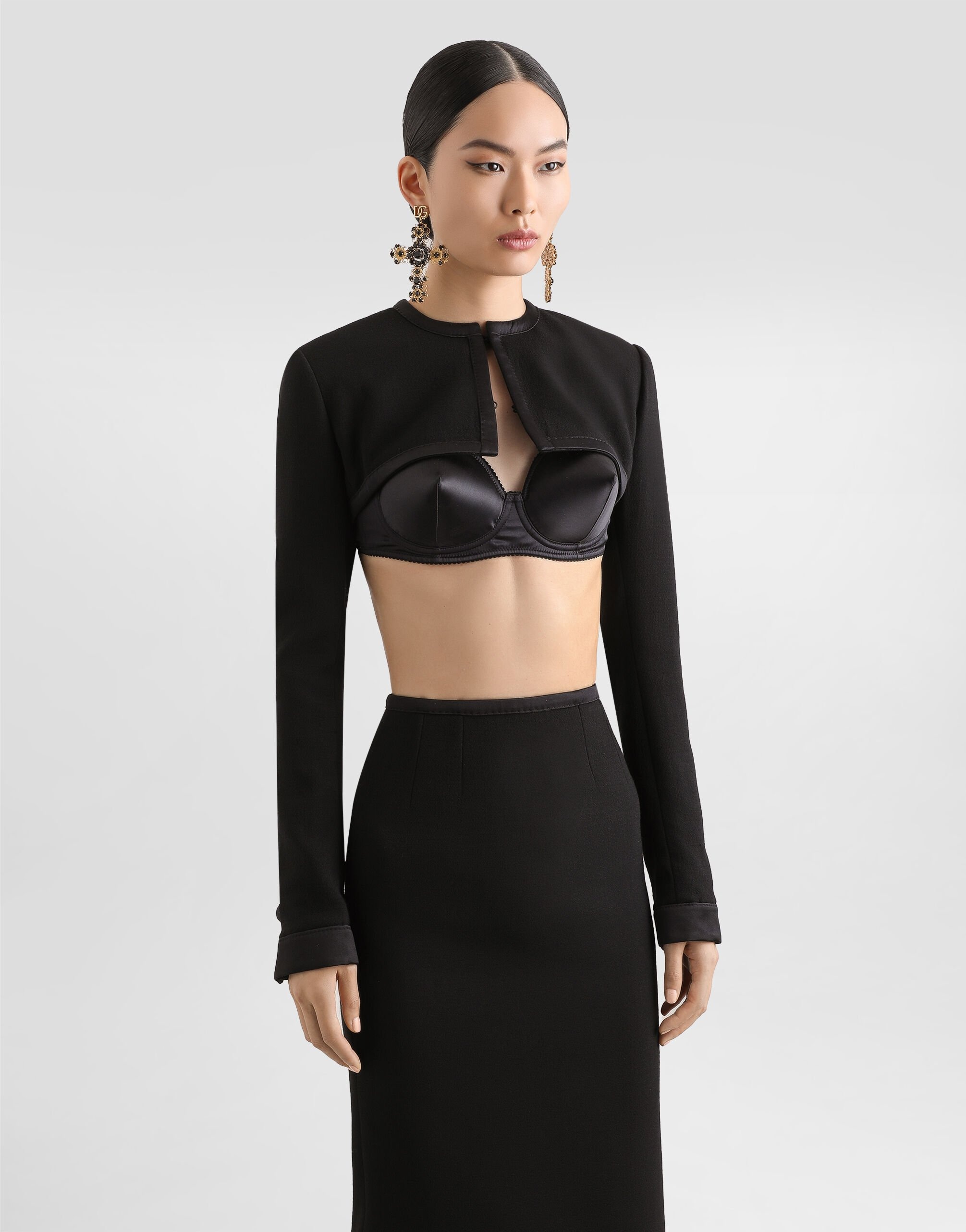 Wool crepe shrug - 4