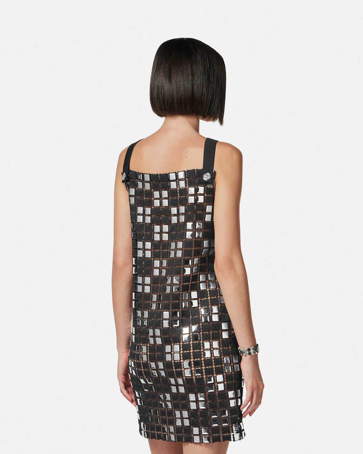 Embroidered Macramé Shift Mini Dress - 5