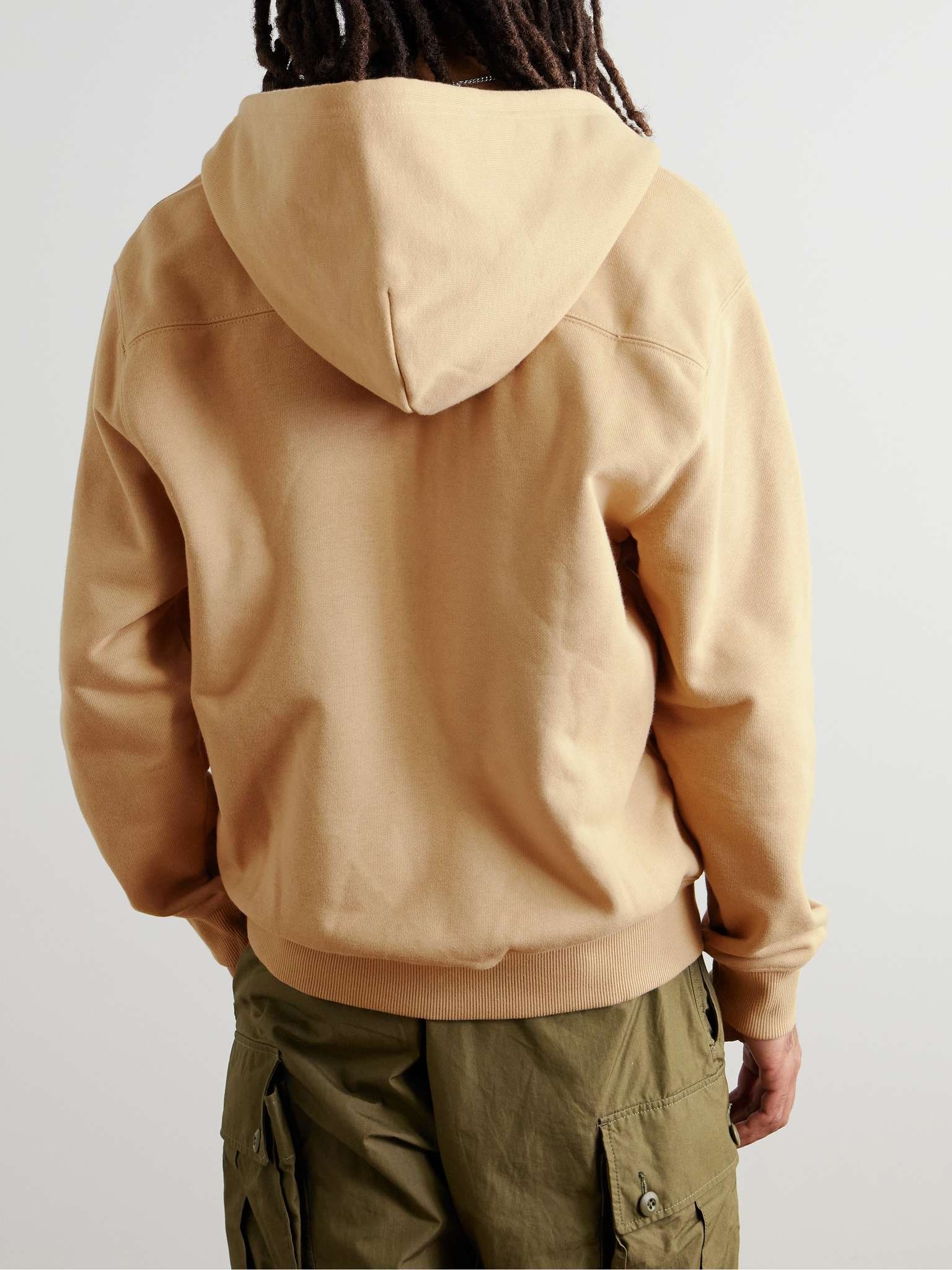 Eldon Logo-Appliquéd Cotton-Blend Jersey Zip-Up Hoodie - 3