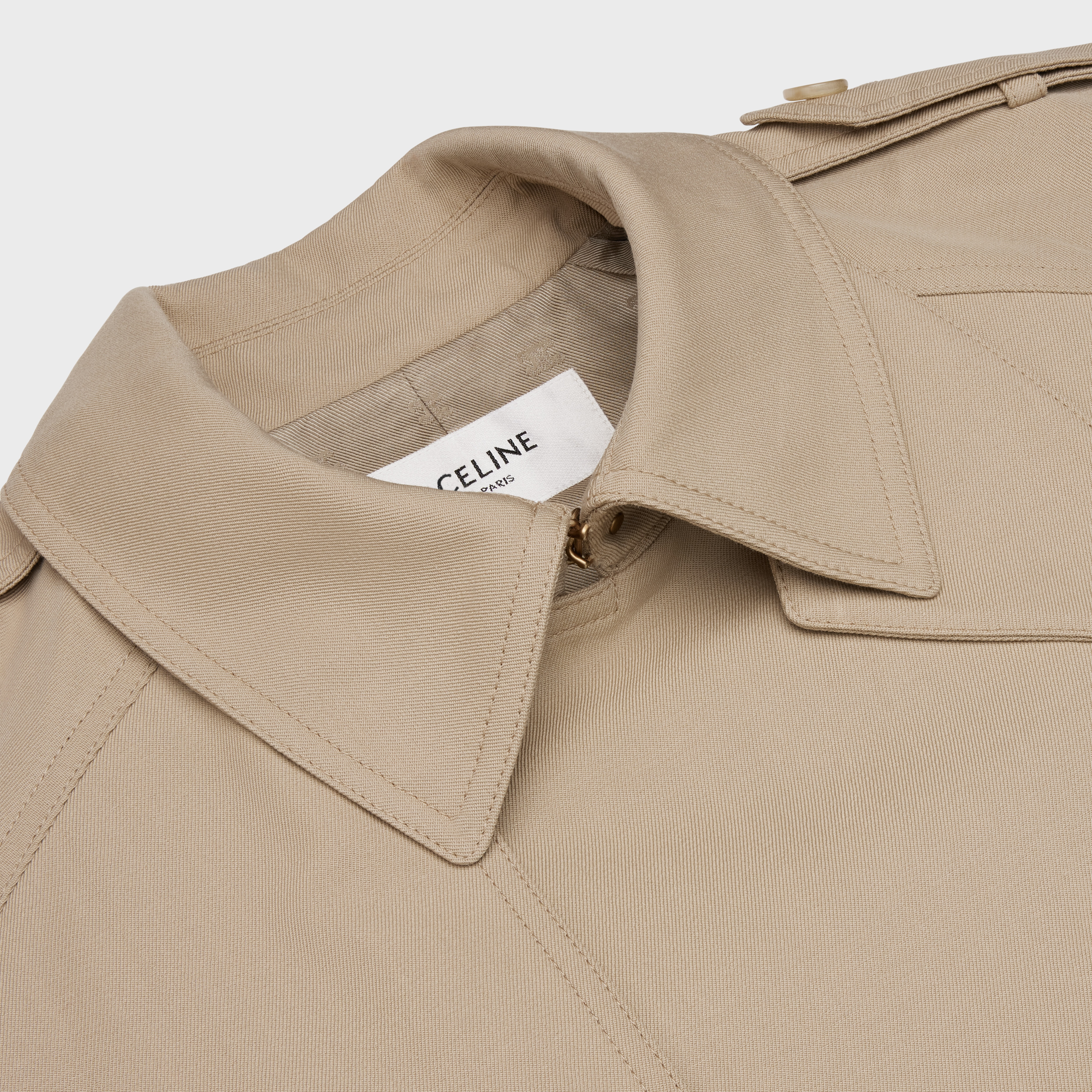 Tomboy trench coat in cotton gabardine - 3