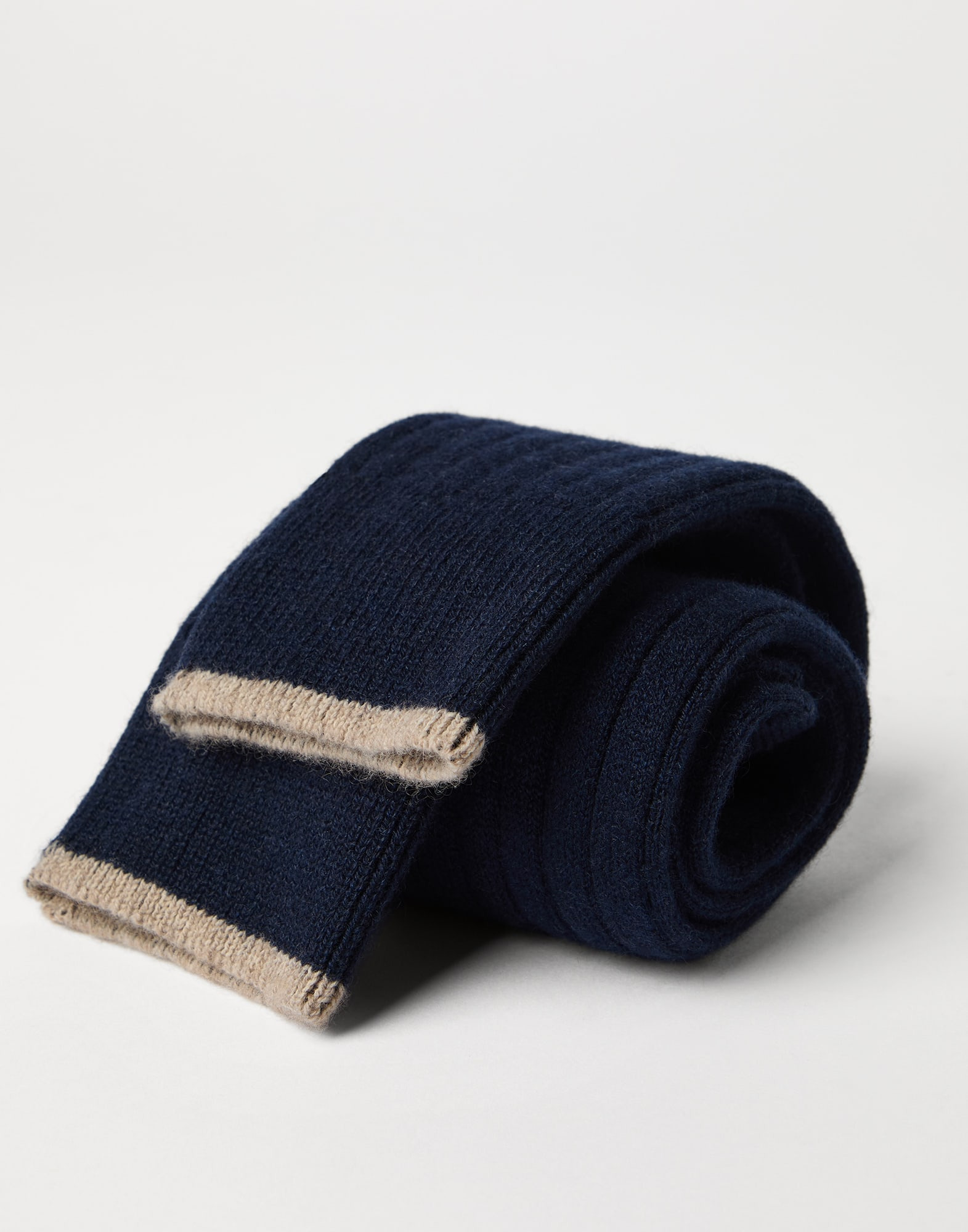 Cashmere rib knit socks - 2