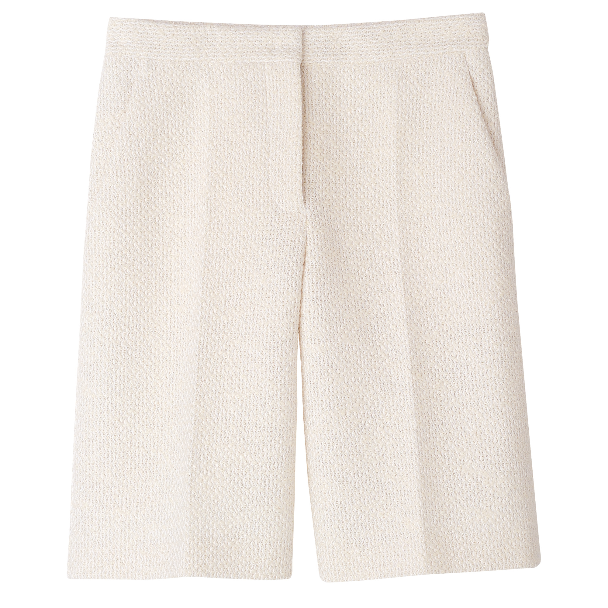 Bermuda shorts Ecru - Bouclé - 1