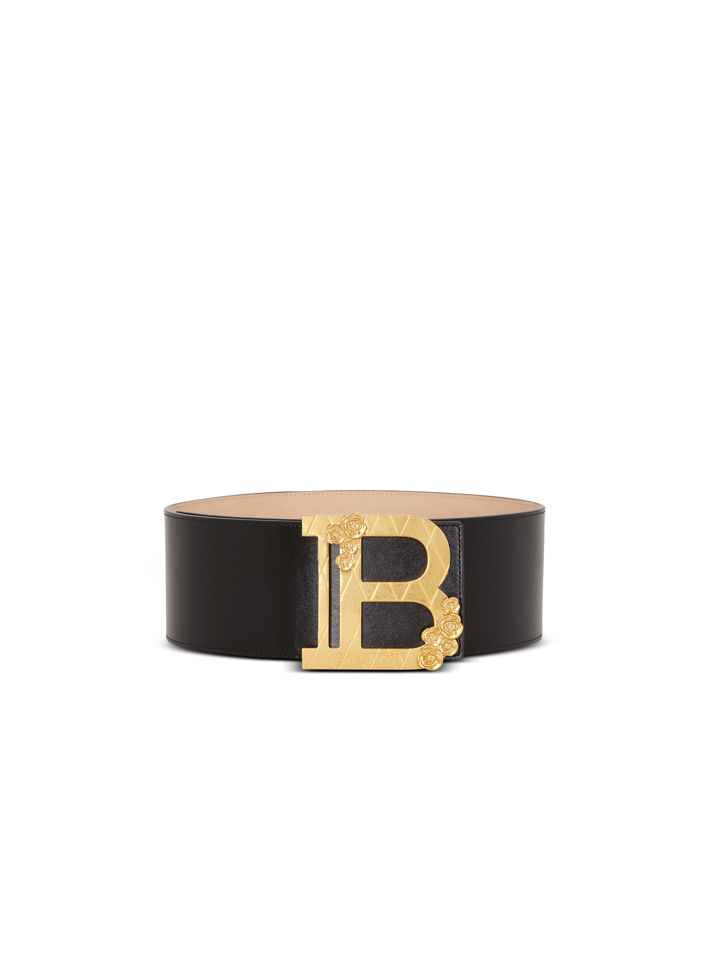 Wide calfskin B-Belt - 1