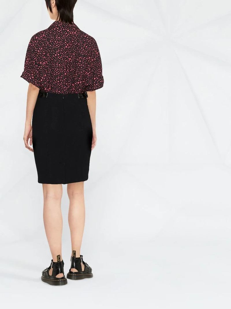 strap-detail pencil skirt 3