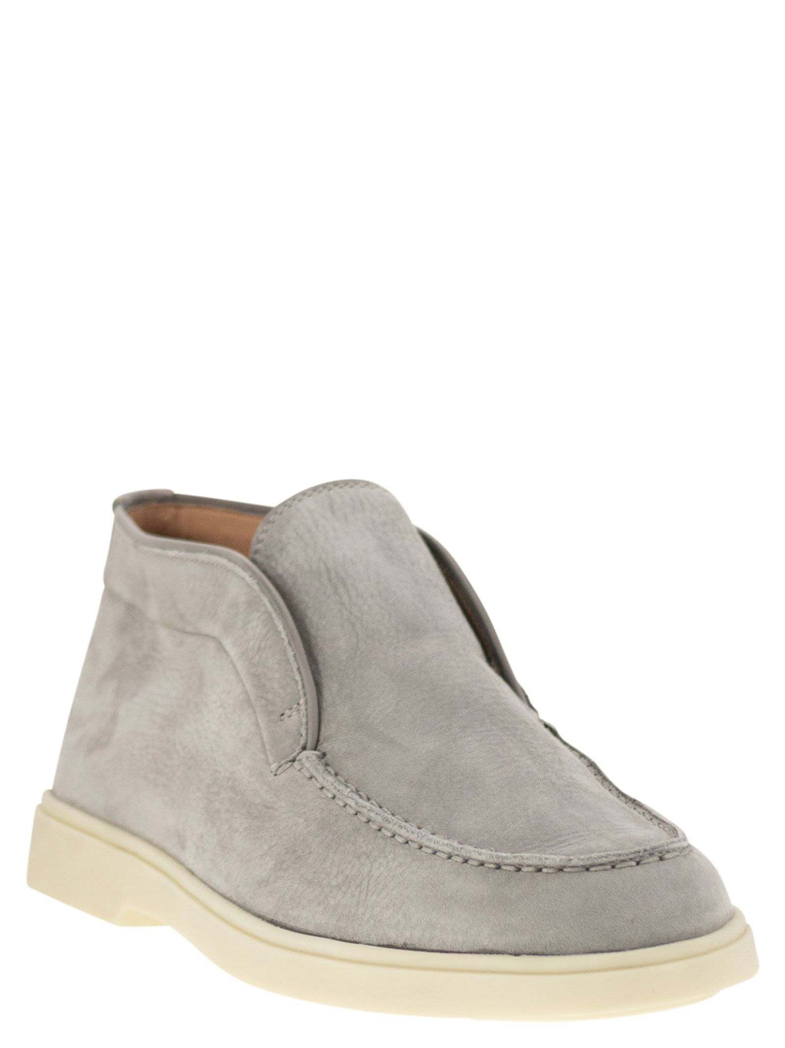 Santoni Women Desert Boot In Nubuck - 2