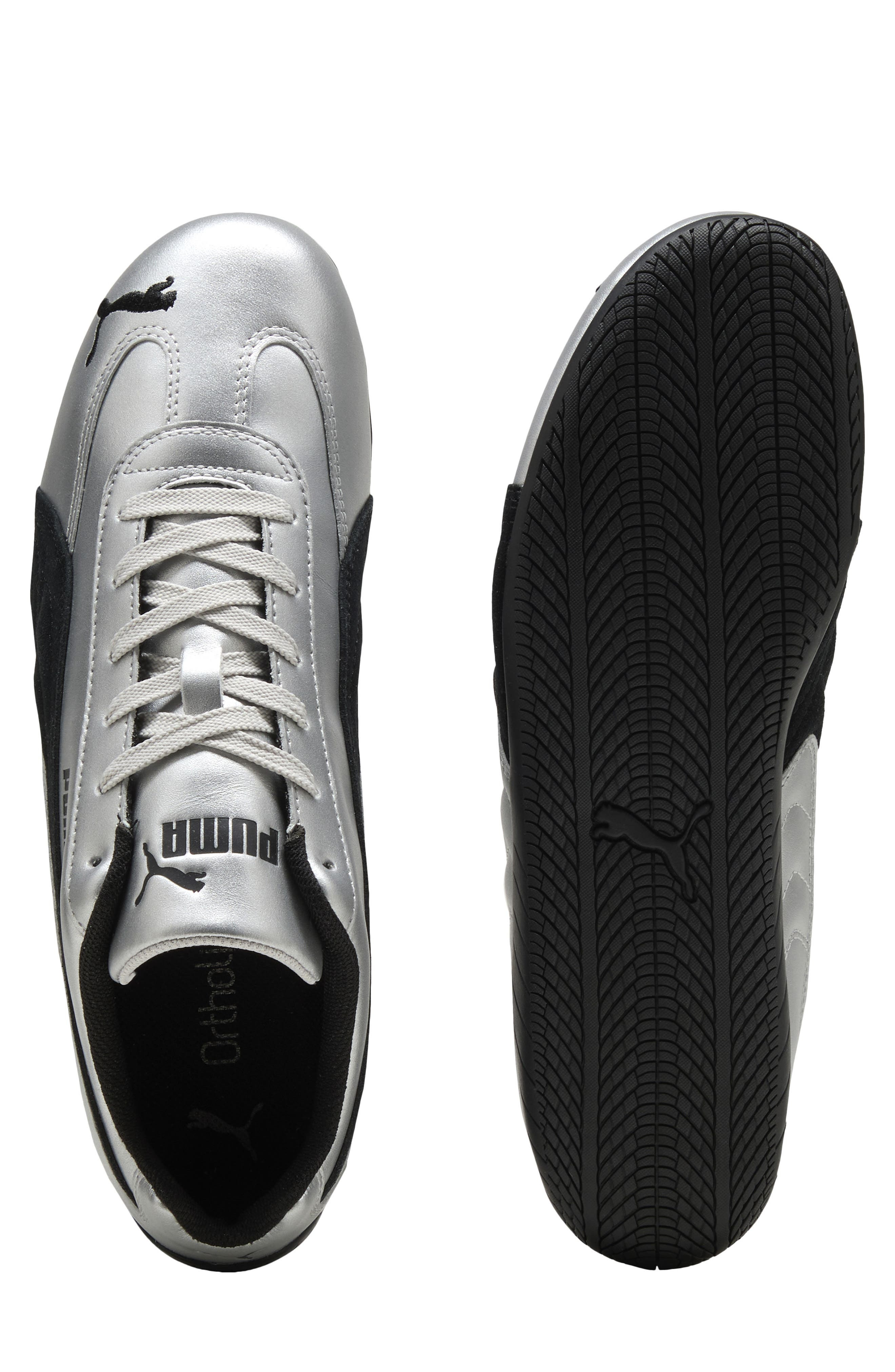 PUMA Speedcat Metallic Sneaker in Puma Silver/Puma Black at Nordstrom - 7