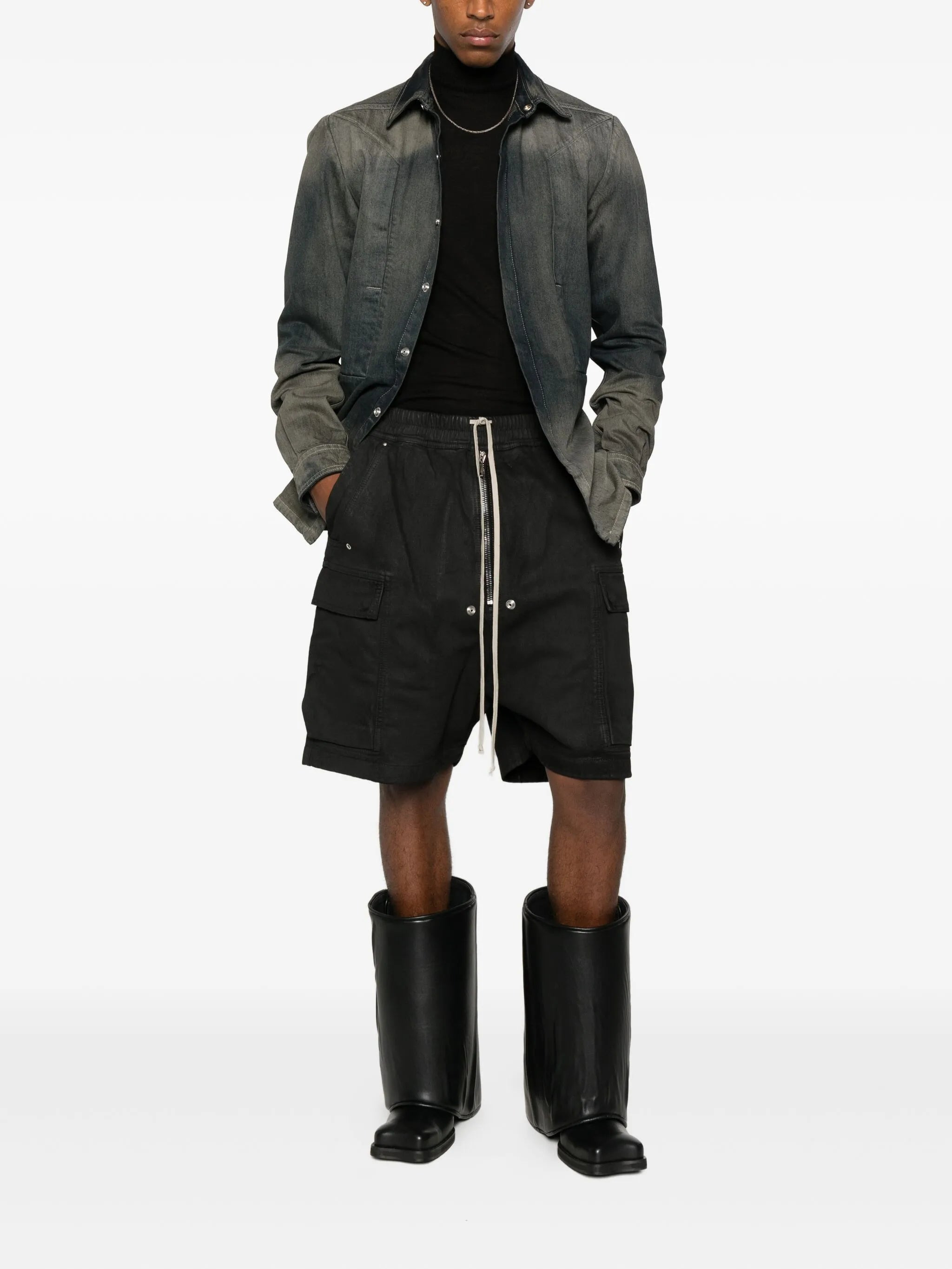 Rick Owens Button-down Denim Shirt - 3