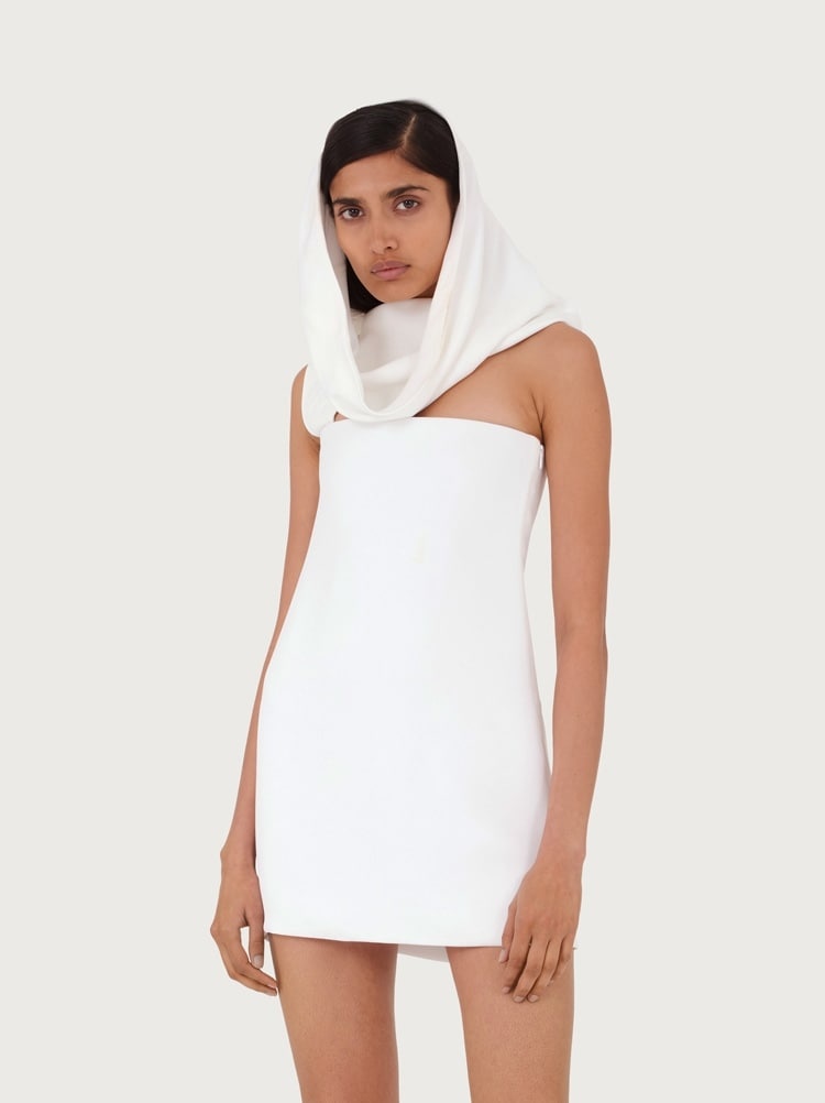 HOODED MINI DRESS - 2