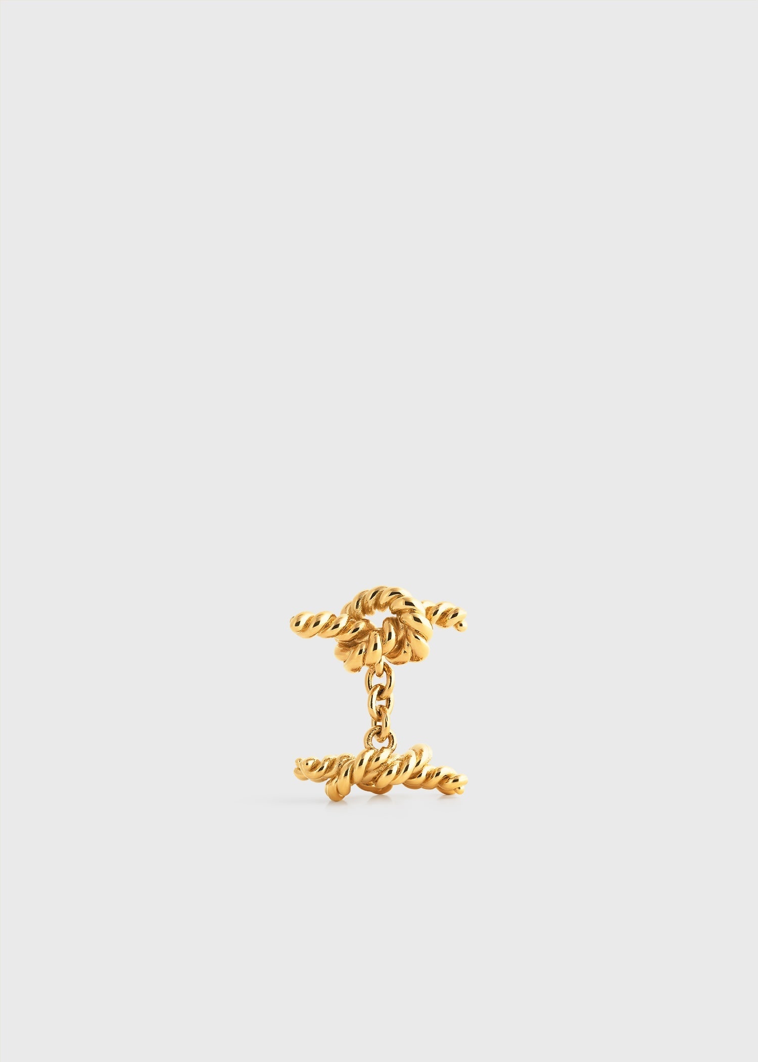 Rope knot cufflinks gold - 5
