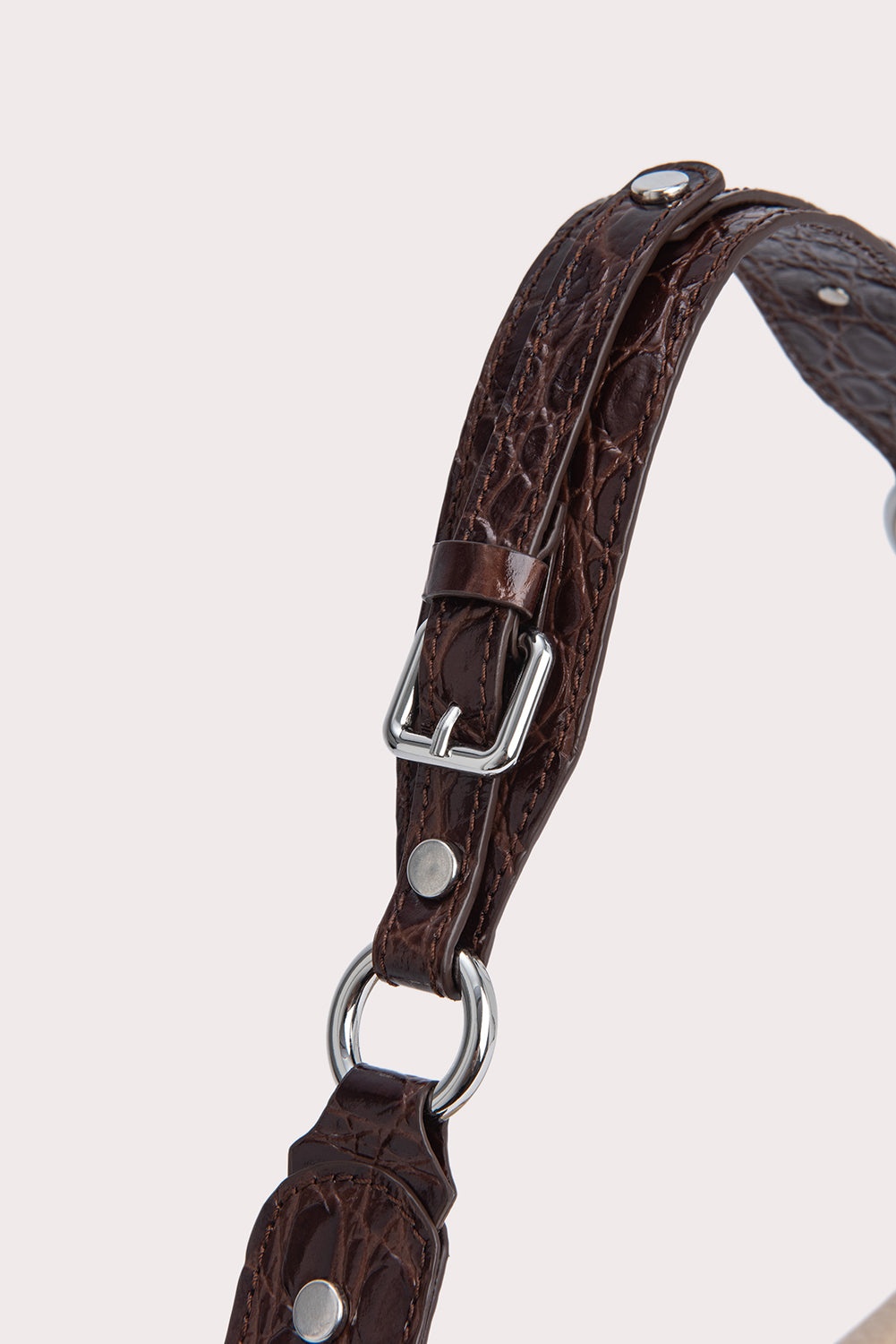 Maddy Sequoia and Kraft Croco and Flat Grain Leather - 4