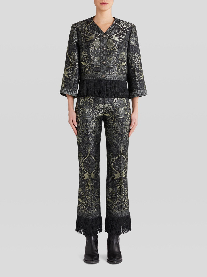 Etro MINI JACQUARD JACKET WITH FRINGE outlook