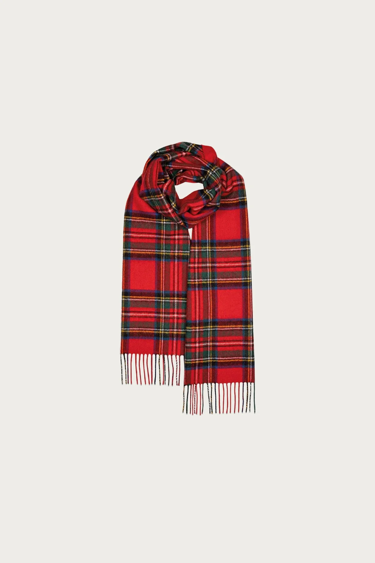 Oversized Lambswool Scarf - Royal Stewart - 1