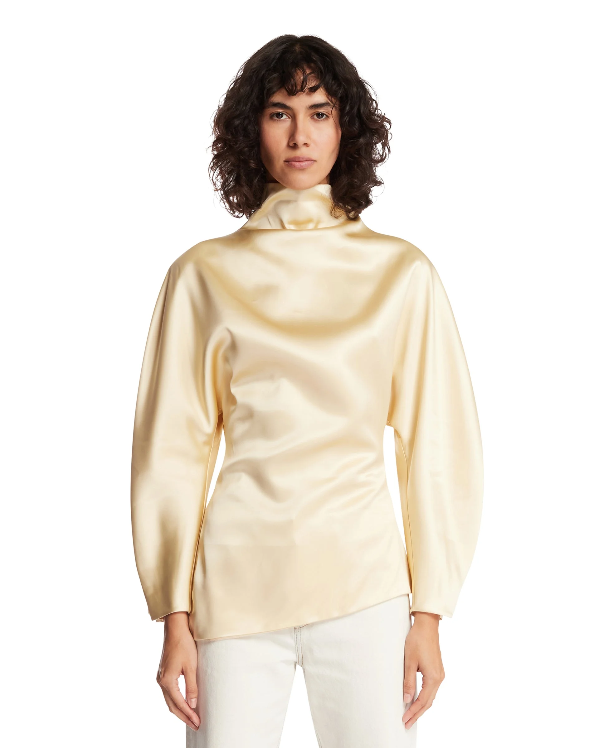 Beige Harlow Viscose Top - 1