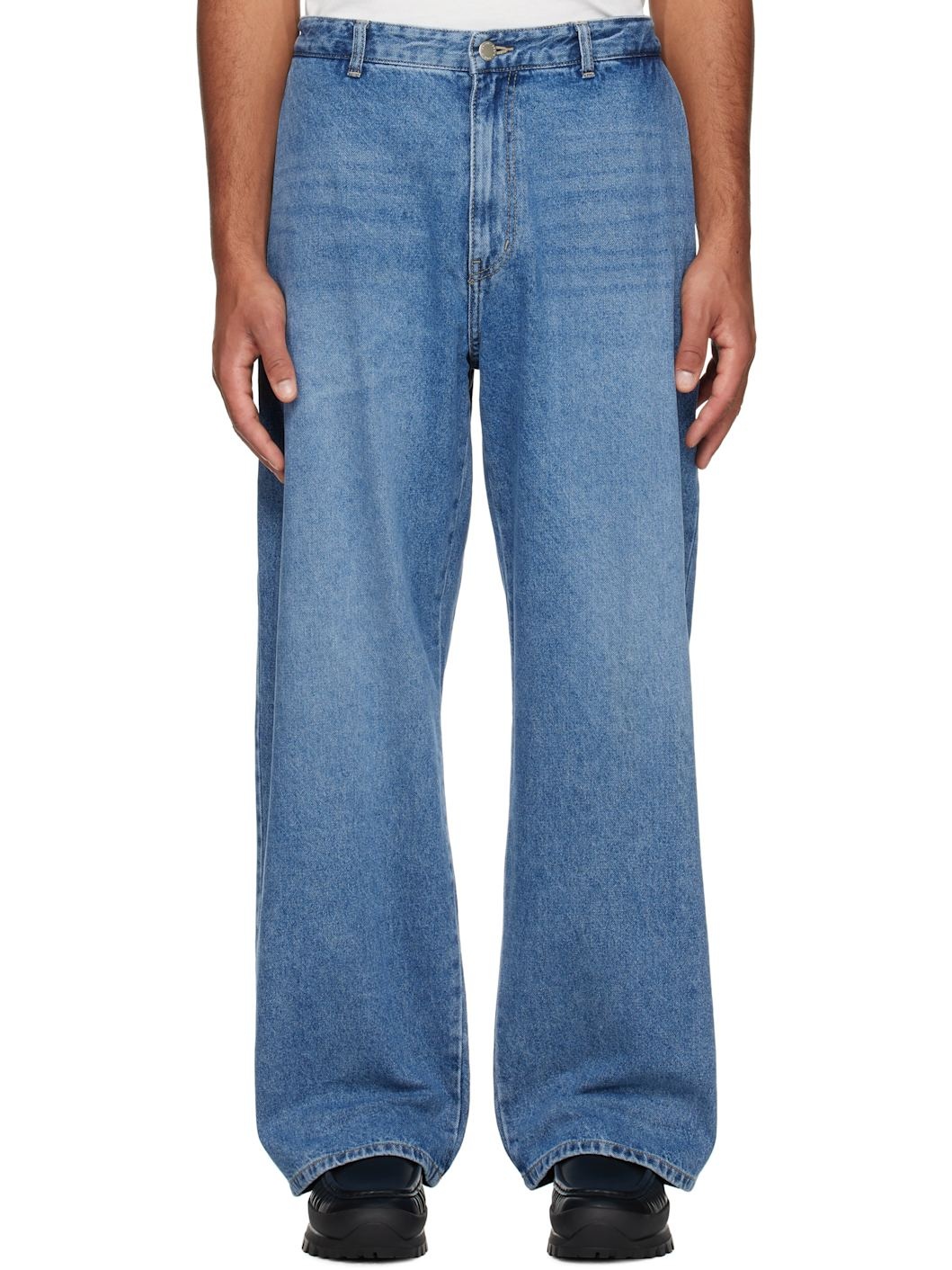 Blue Side Folding Jeans - 1