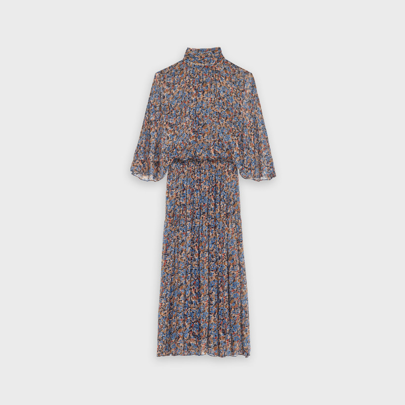 CELINE 'LAVALLIÈRE' DRESS IN PRINTED SILK LAMÉ outlook