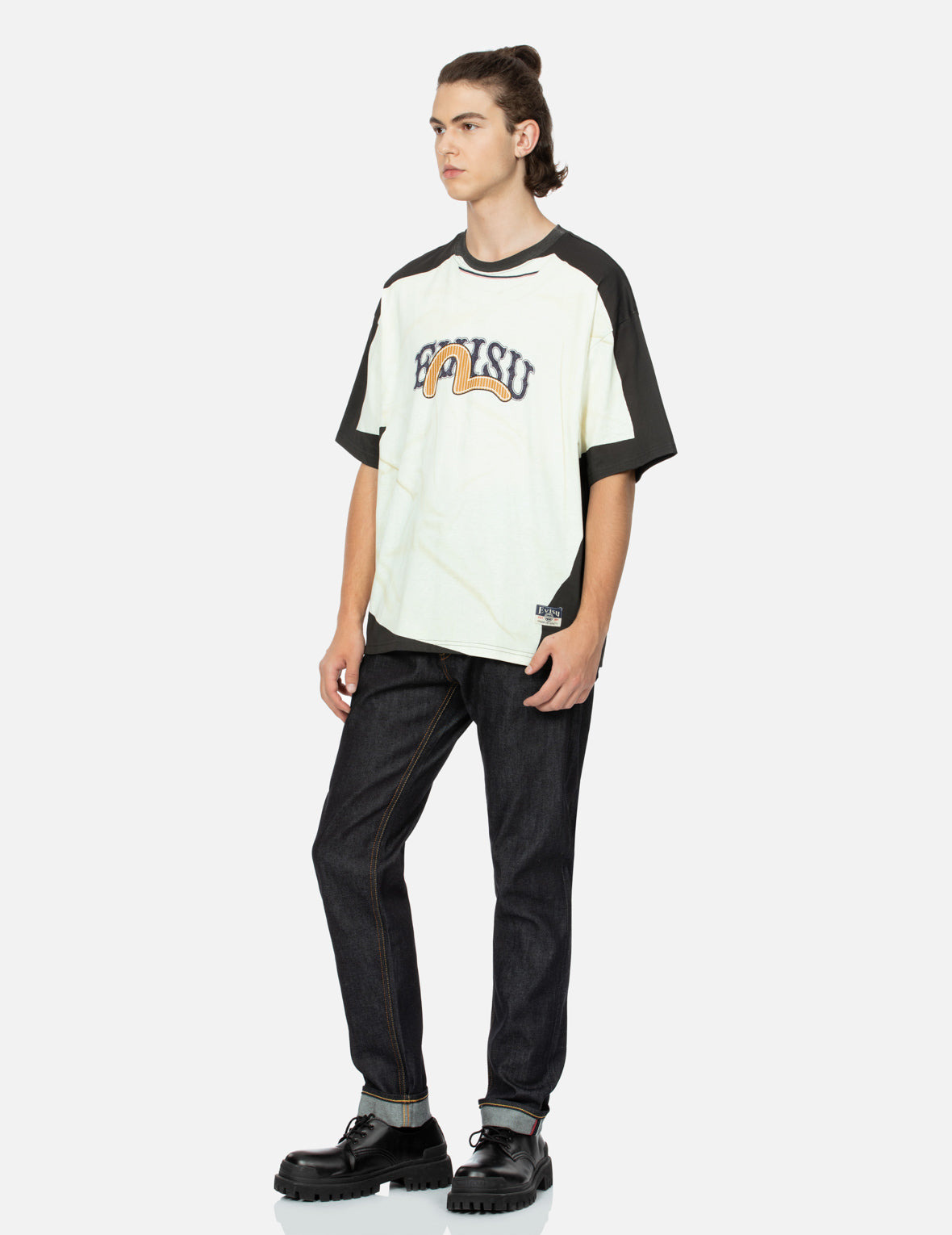 2-IN-1 LOGO AND SEAGULL PRINT LOOSE FIT T-SHIRT - 3