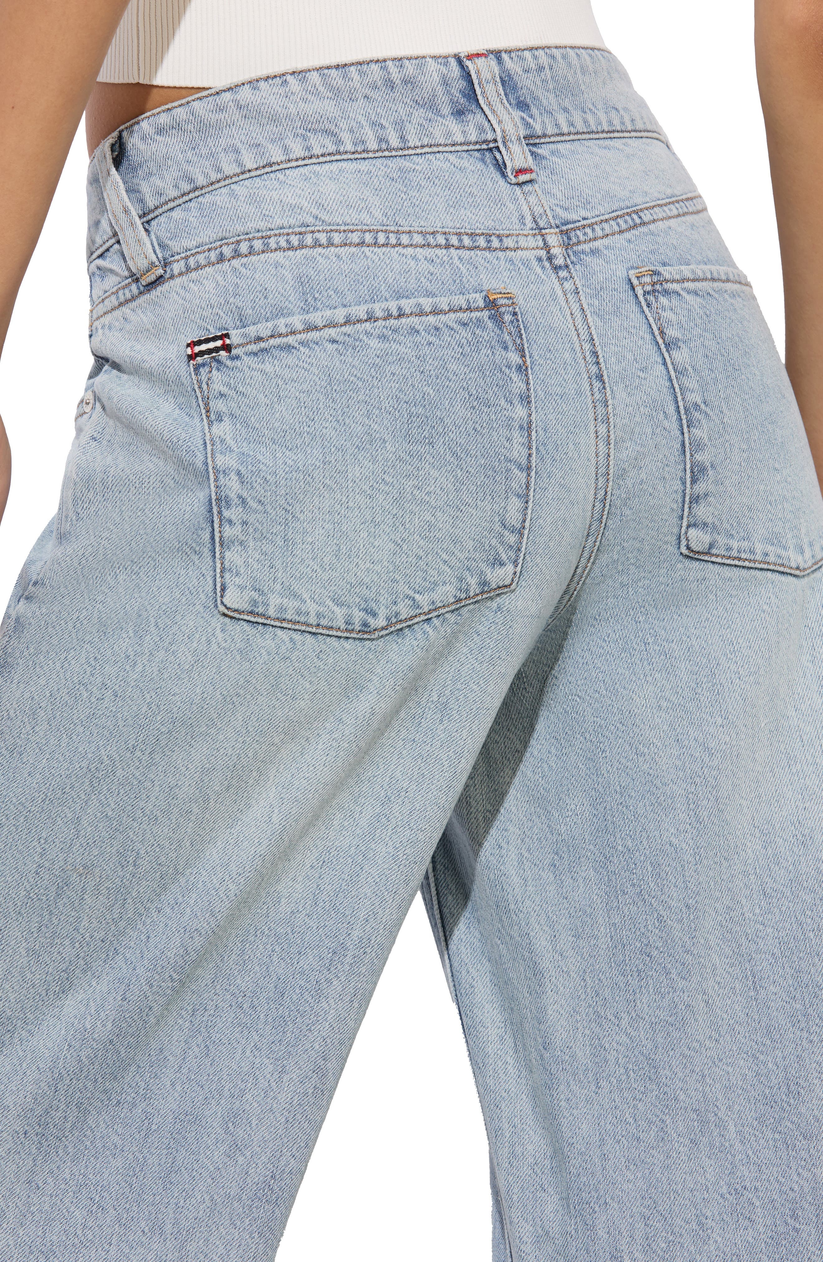 Alice + Olivia Trish Low Rise Baggy Jeans in Rockstar Blue at Nordstrom - 3
