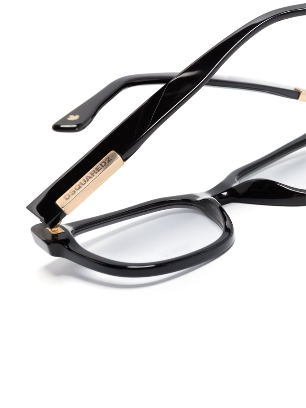 glossy square-frame glasses - 3