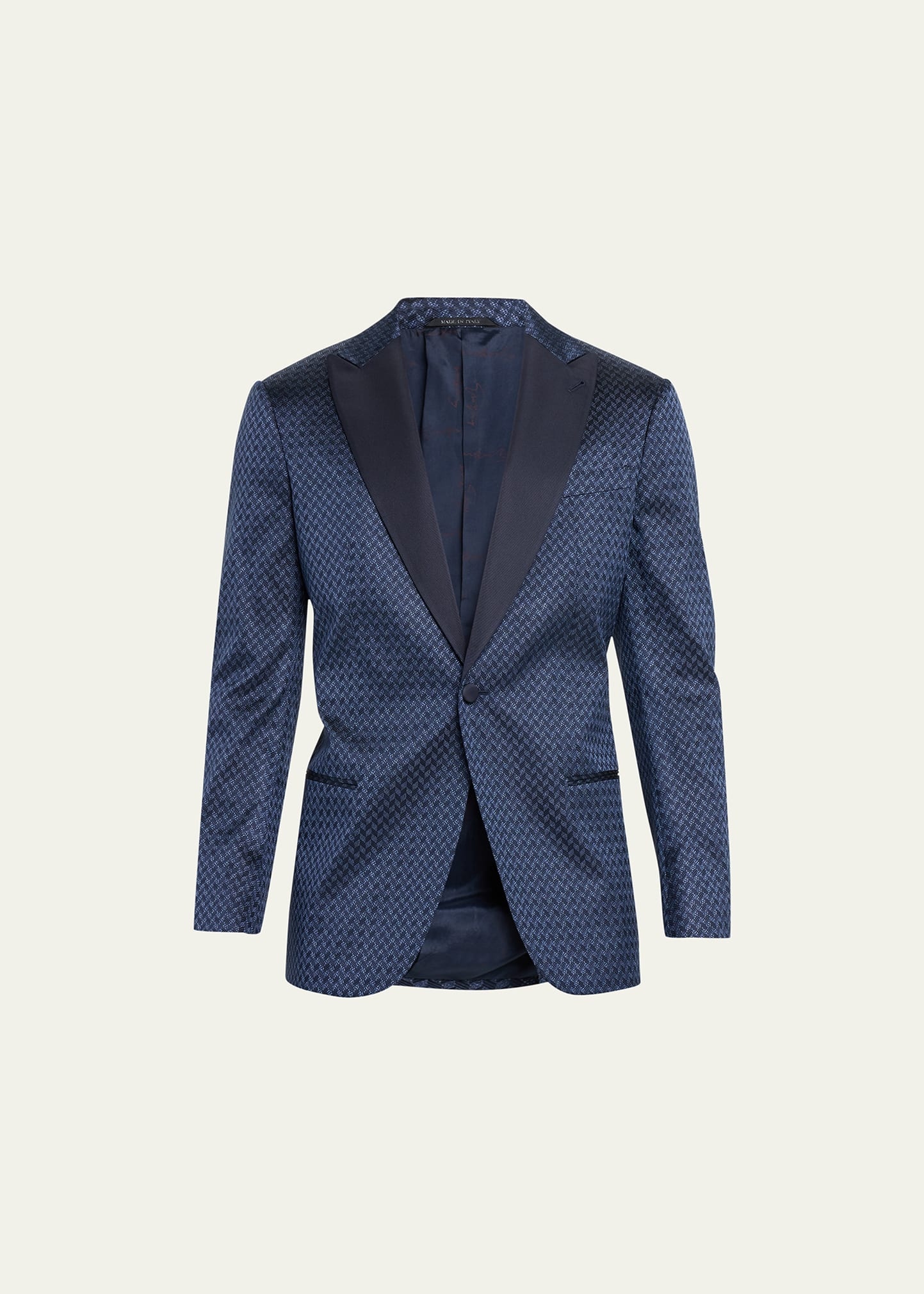 Men's Silk Jacquard Blazer - 1