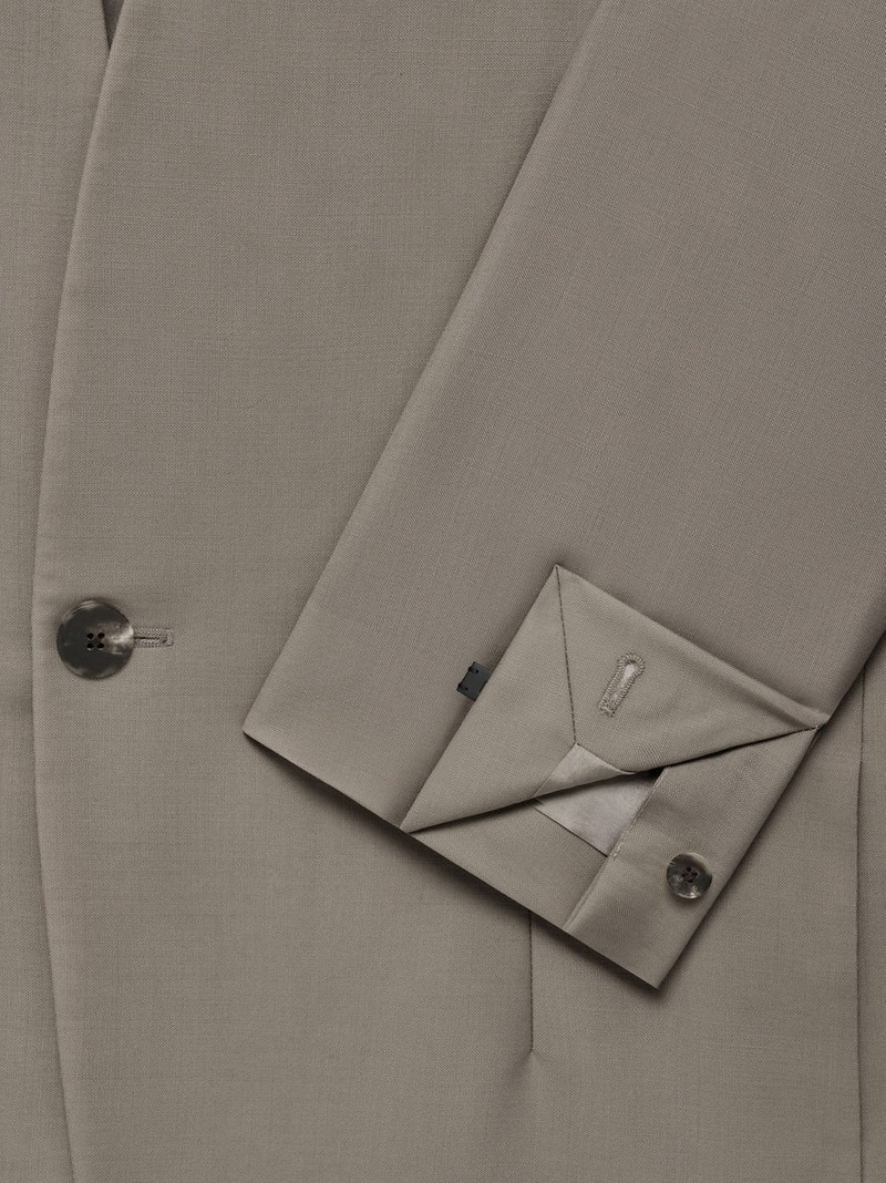 Wool Mohair Lapelless Jacket 6