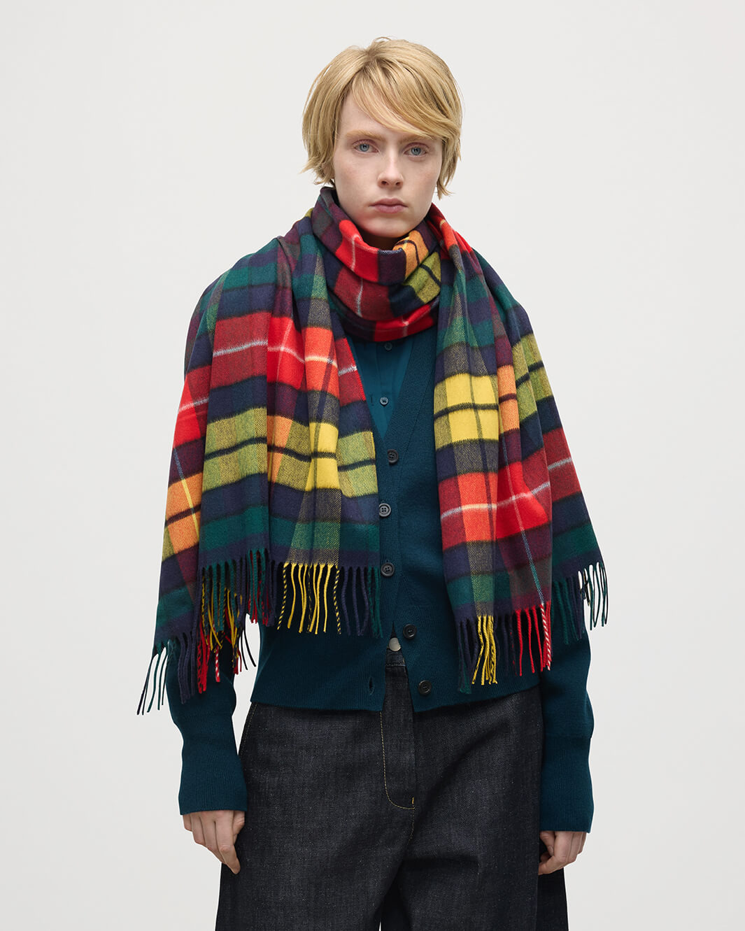 Buchanan Tartan Cashmere Stole - 2