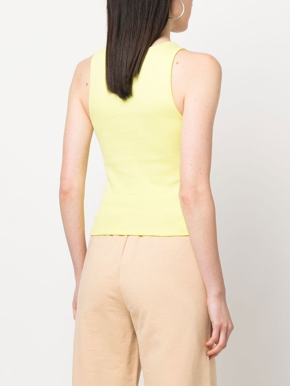 logo-print cotton tank top - 4