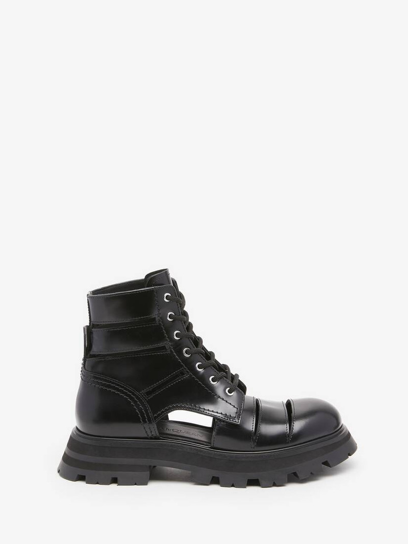 여자 Wander Lace Up Boot 에 검정 - 1