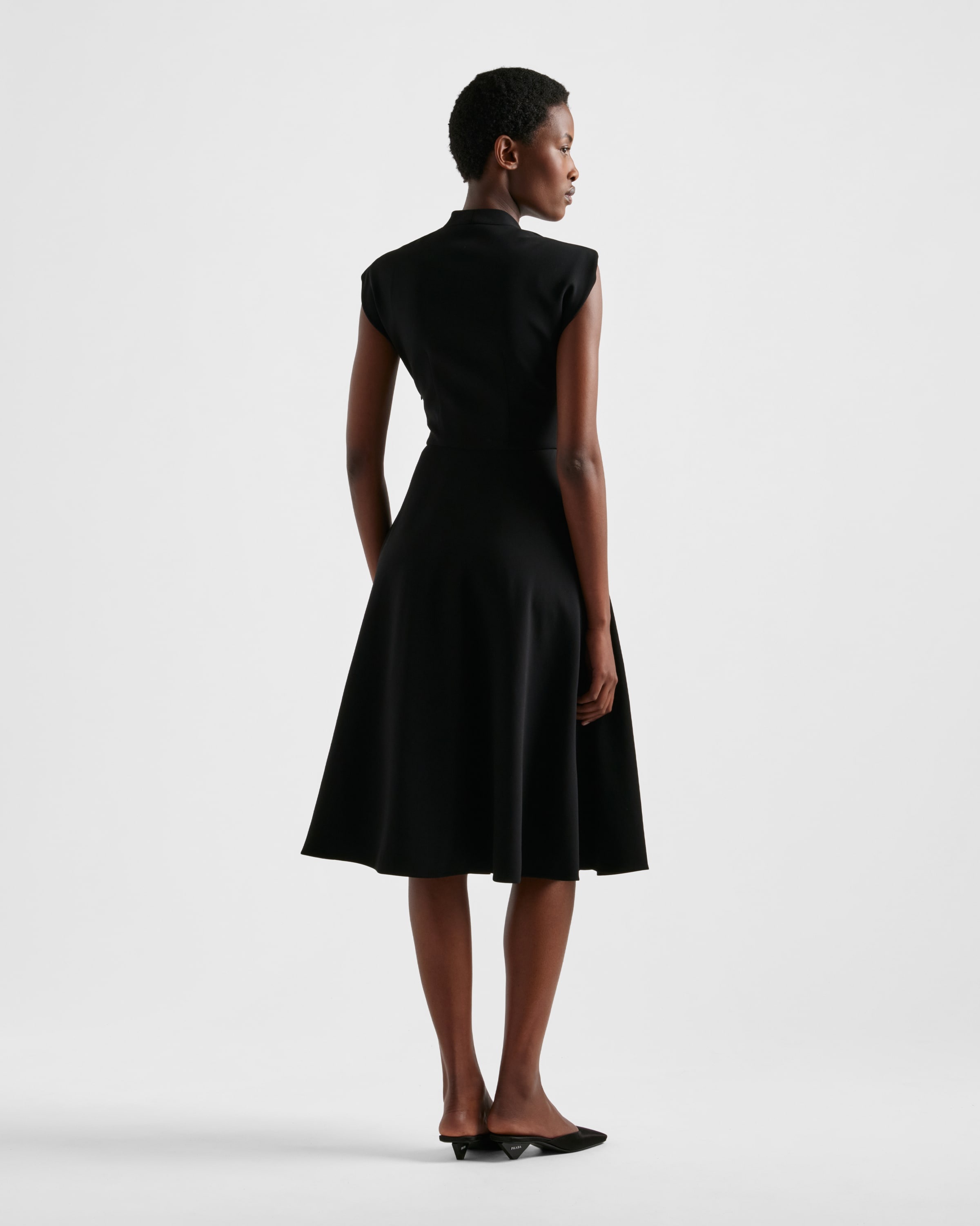 Embroidered cady dress - 5