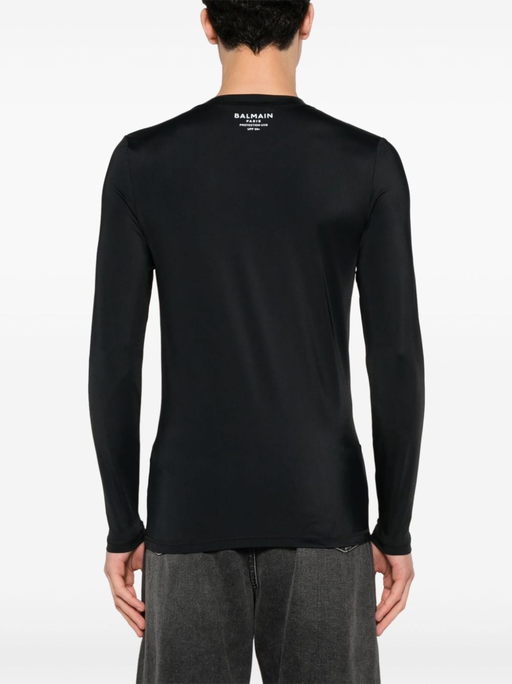 logo-print longsleeved T-shirt - 4
