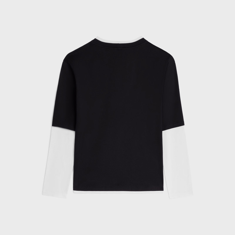 CELINE loose celine 16 t-shirt in cotton jersey outlook