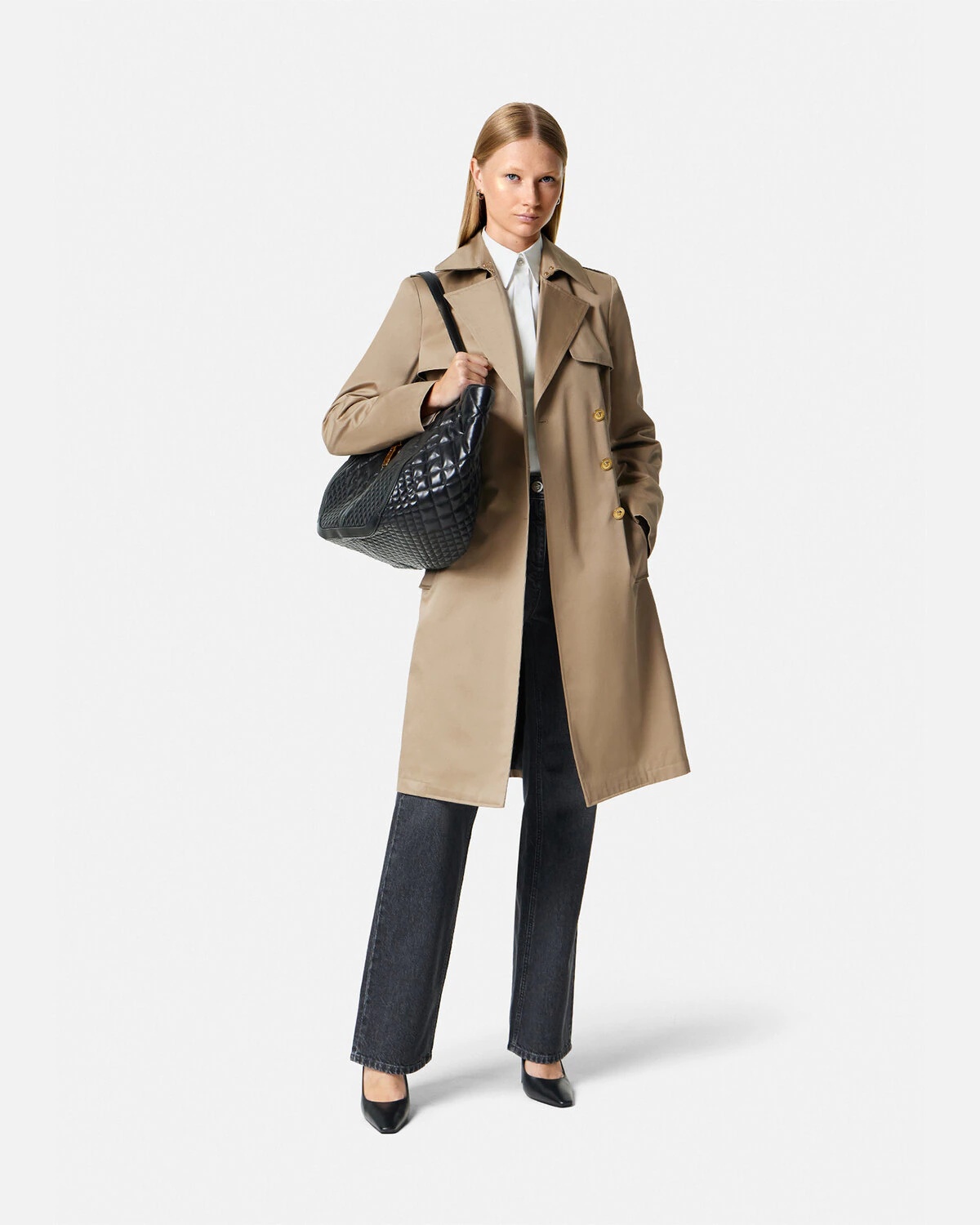 Gabardine Trench Coat - 2