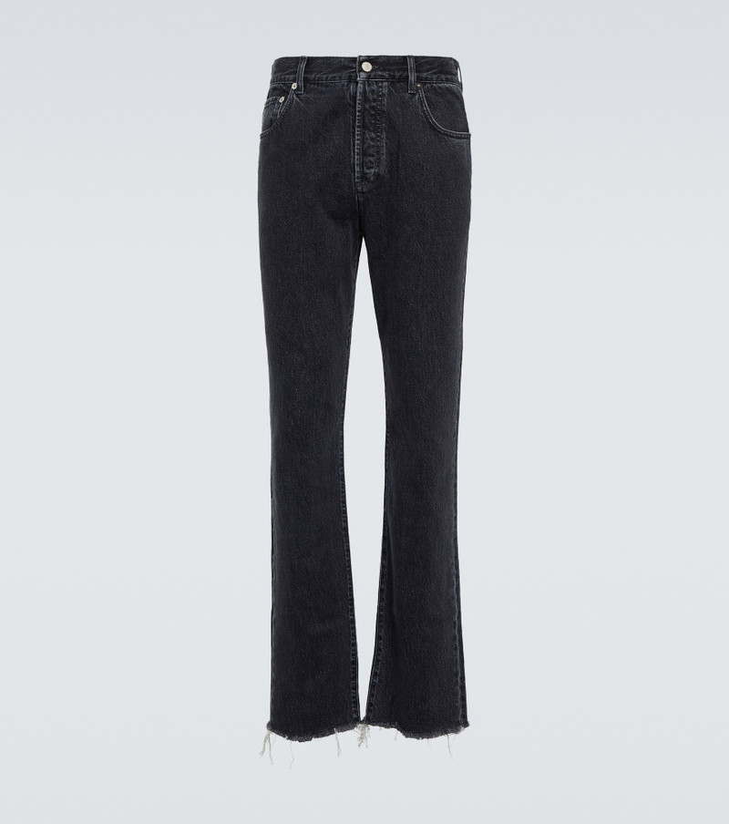 logo-patch cotton jeans - 1