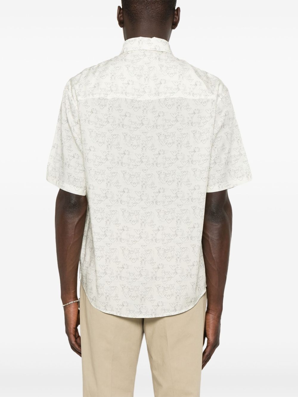 eagle-print shirt - 4