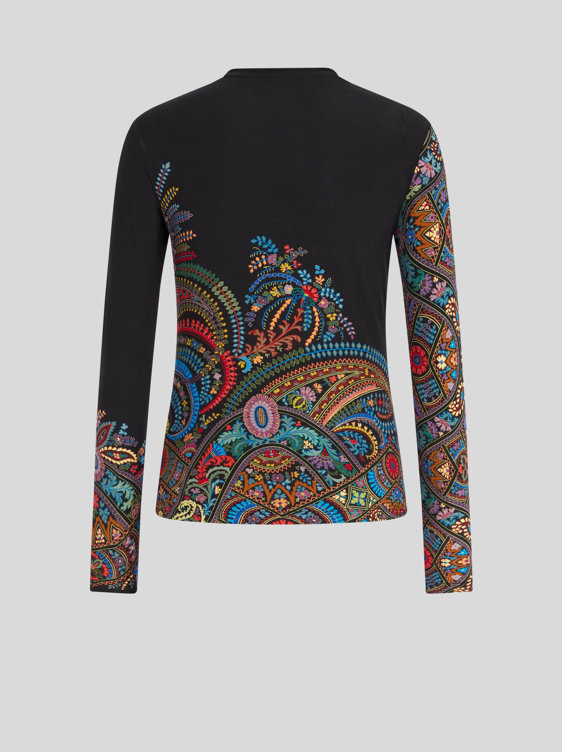 JERSEY JUMPER WITH MICRO LEAFY FLORAL PRINT - 2