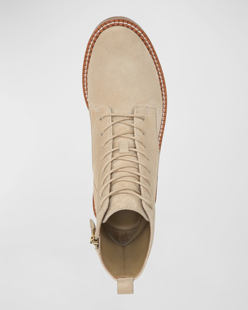 Cabria Suede Water-Repellant Combat Boots 5