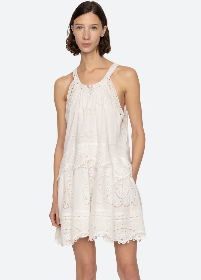 Dahlia Eyelet Tank Dress - 6