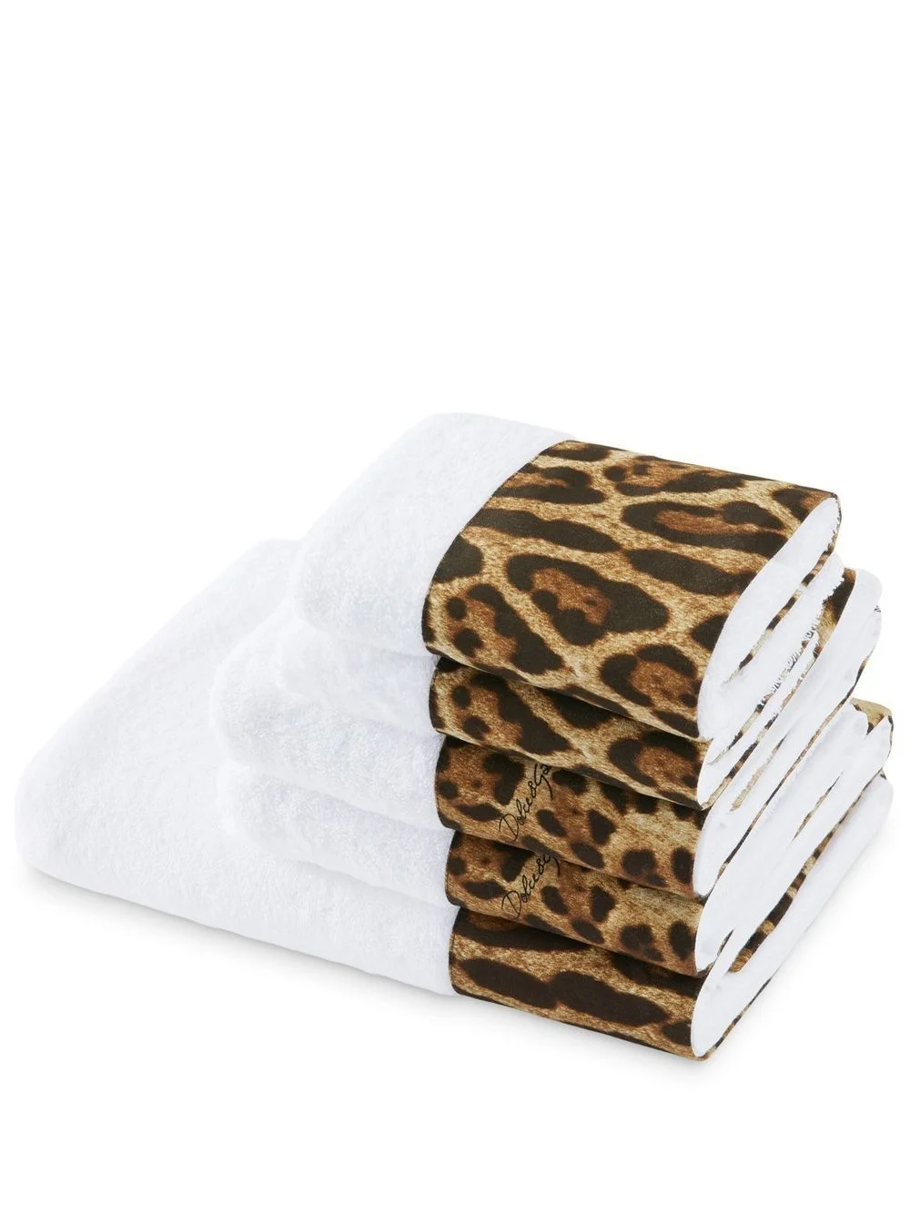 set of five terry cotton towels - 1
