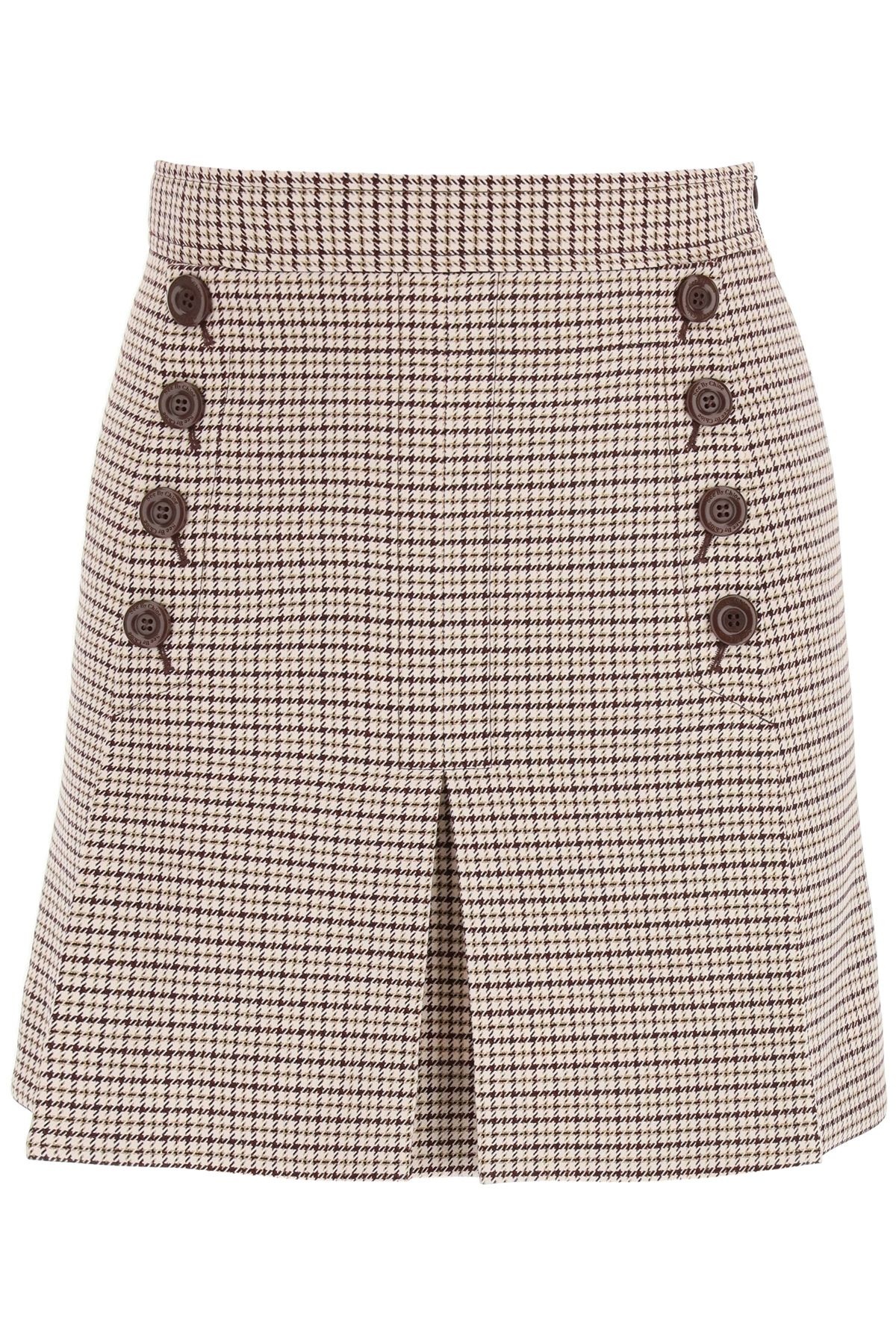 MINI SKIRT WITH BUTTONS - 1