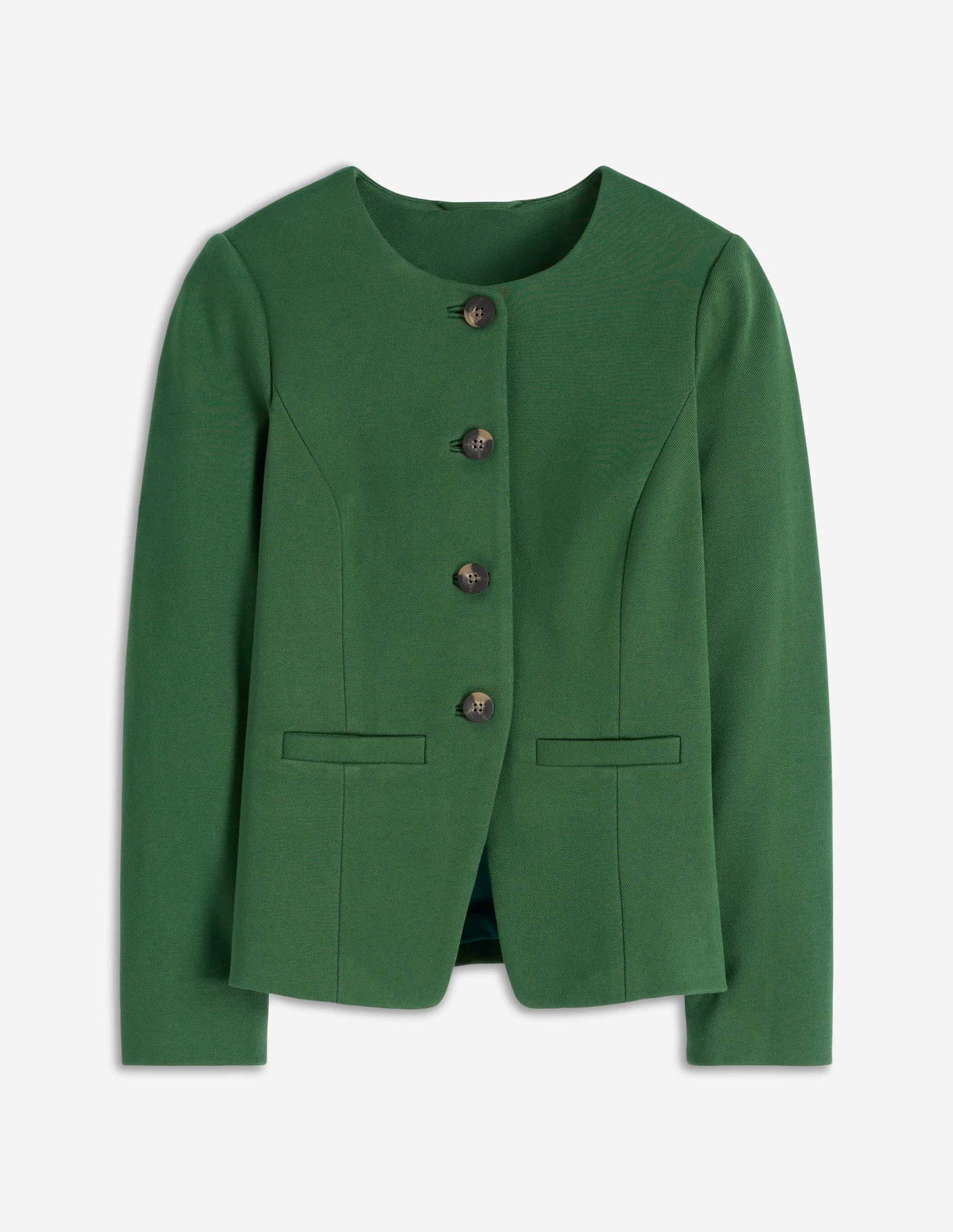 Hampstead Ponte Twill Blazer-Hunter Green - 1
