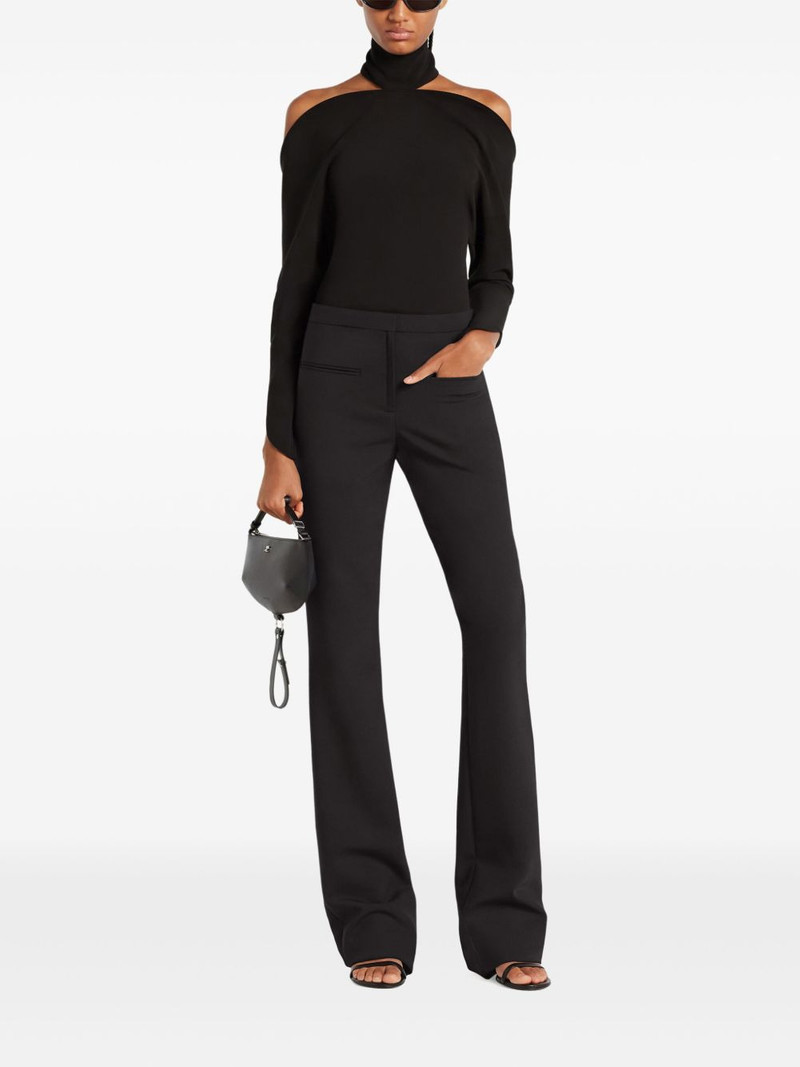 high-neck cold-shoulder top 1
